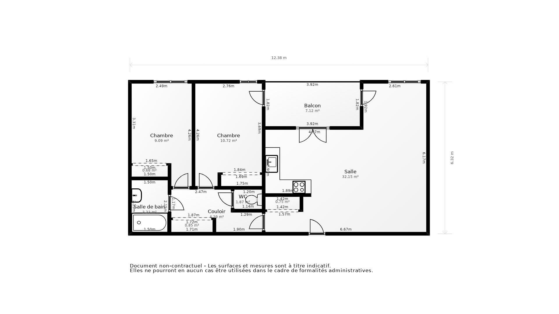 Vente Appartement LYON 04 - 3 pièces - 67,7 m² - (69004)