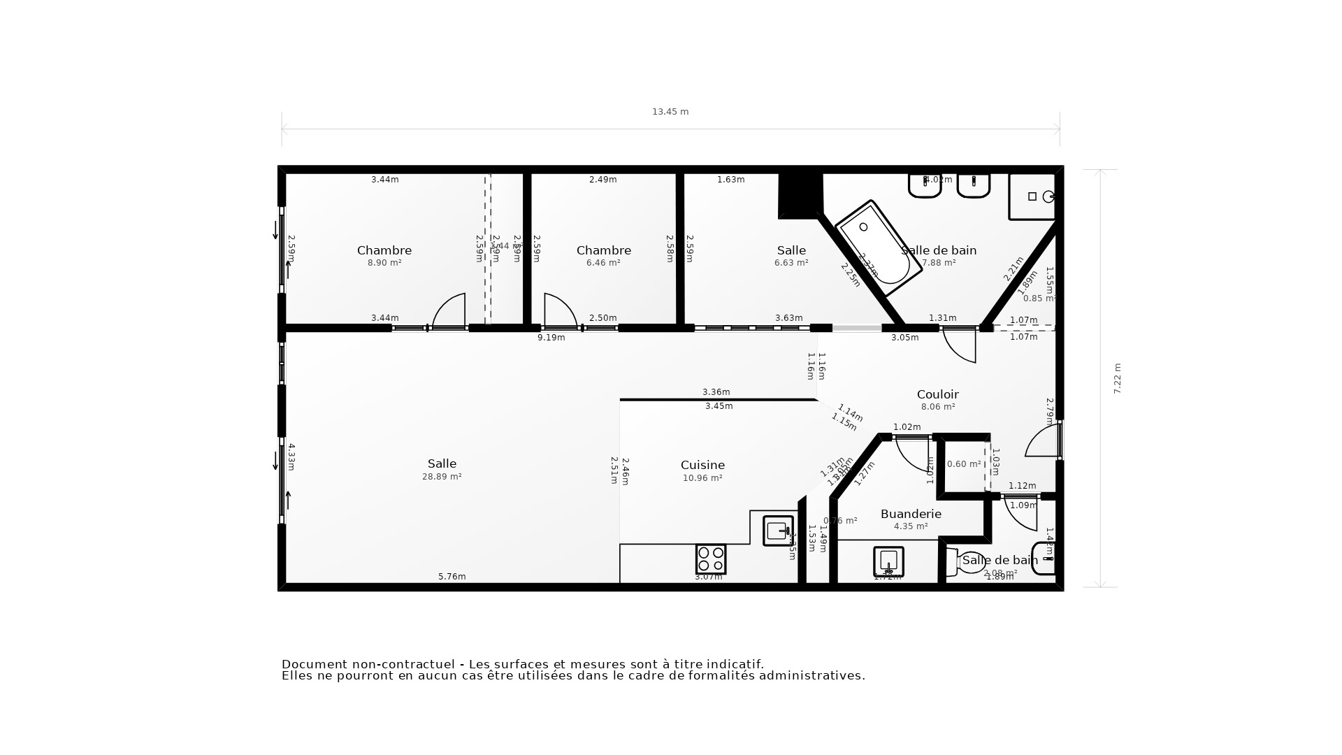 Vente Appartement BORDEAUX - 4 pièces - 99 m² - (33000)
