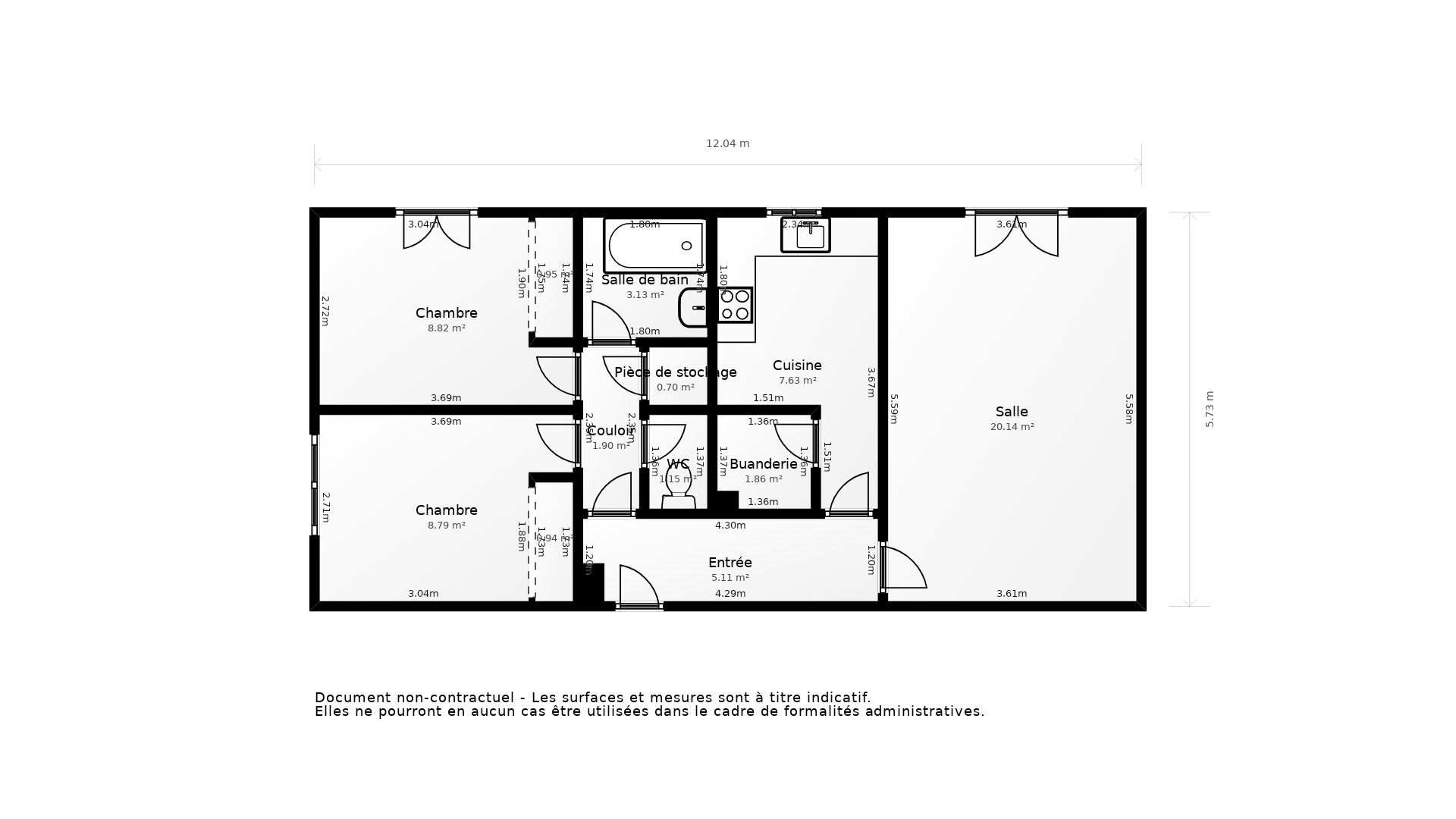 Vente Appartement AUSSONNE - 3 pièces - 64 m² - (31840)