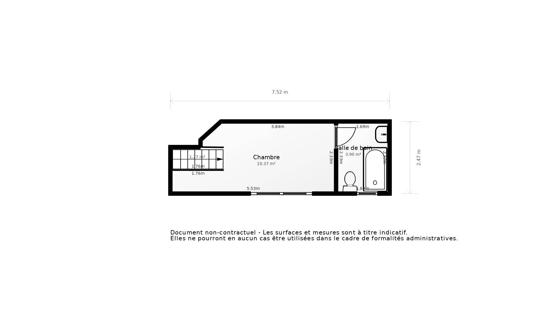 Vente Appartement BORDEAUX - 2 pièces - 33 m² - (33000)