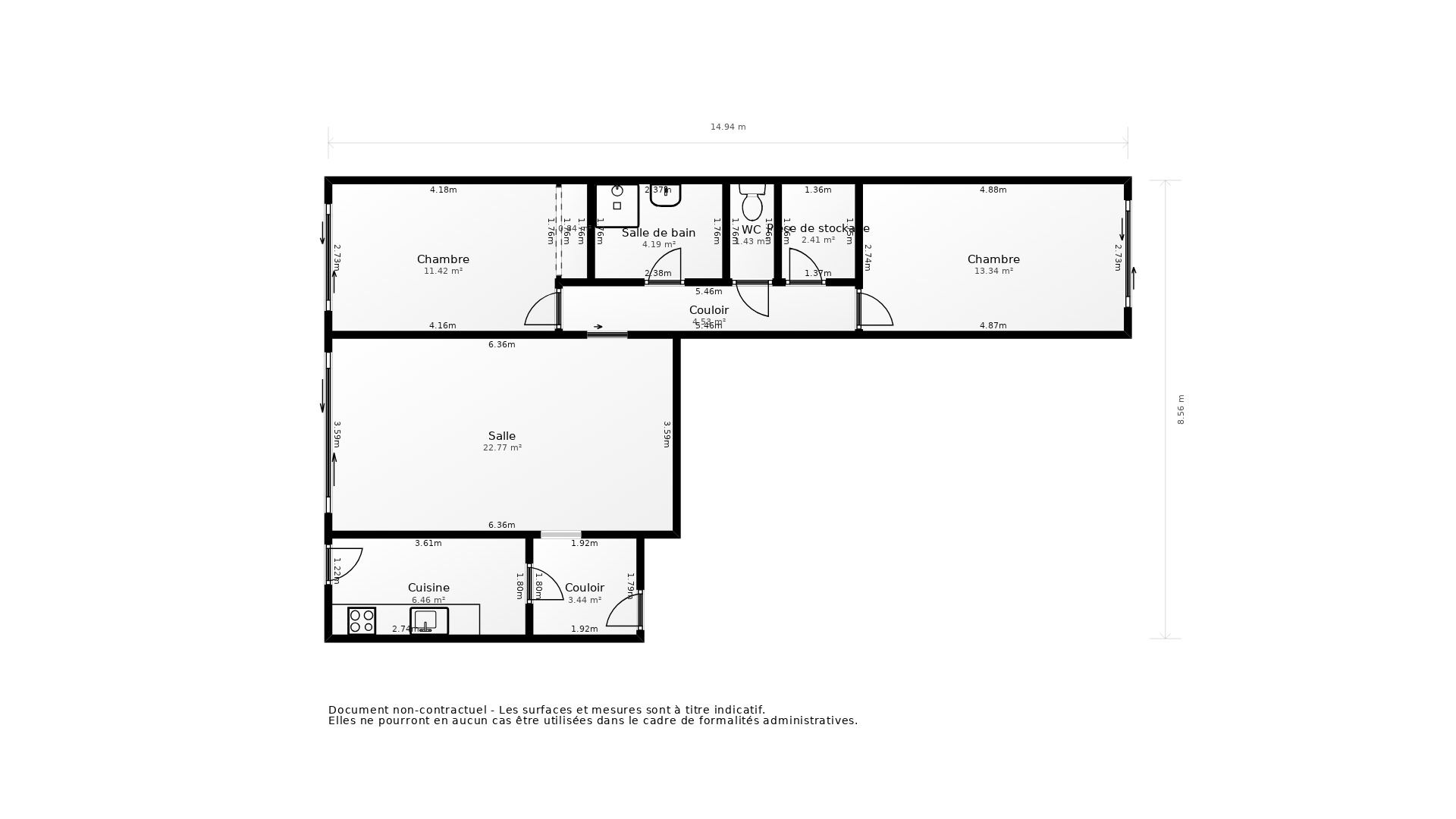 Vente Appartement BORDEAUX - 3 pièces - 67 m² - (33800)