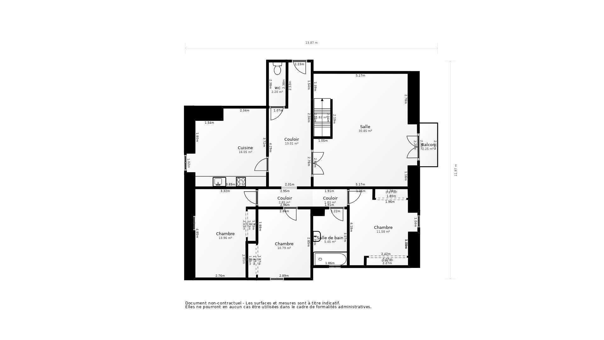 Vente Appartement PAMIERS - 7 pièces - 161 m² - (09100)