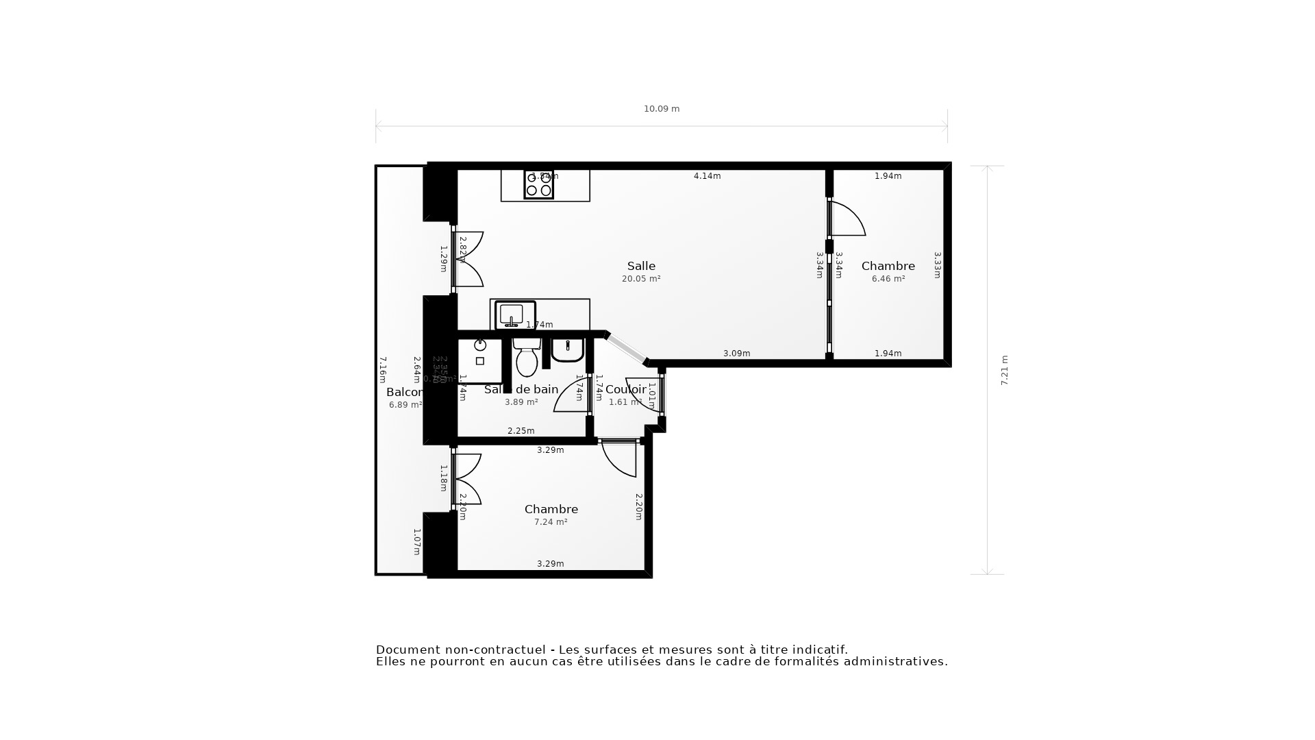 Vente Appartement SETE - 4 pièces - 45 m² - (34200)