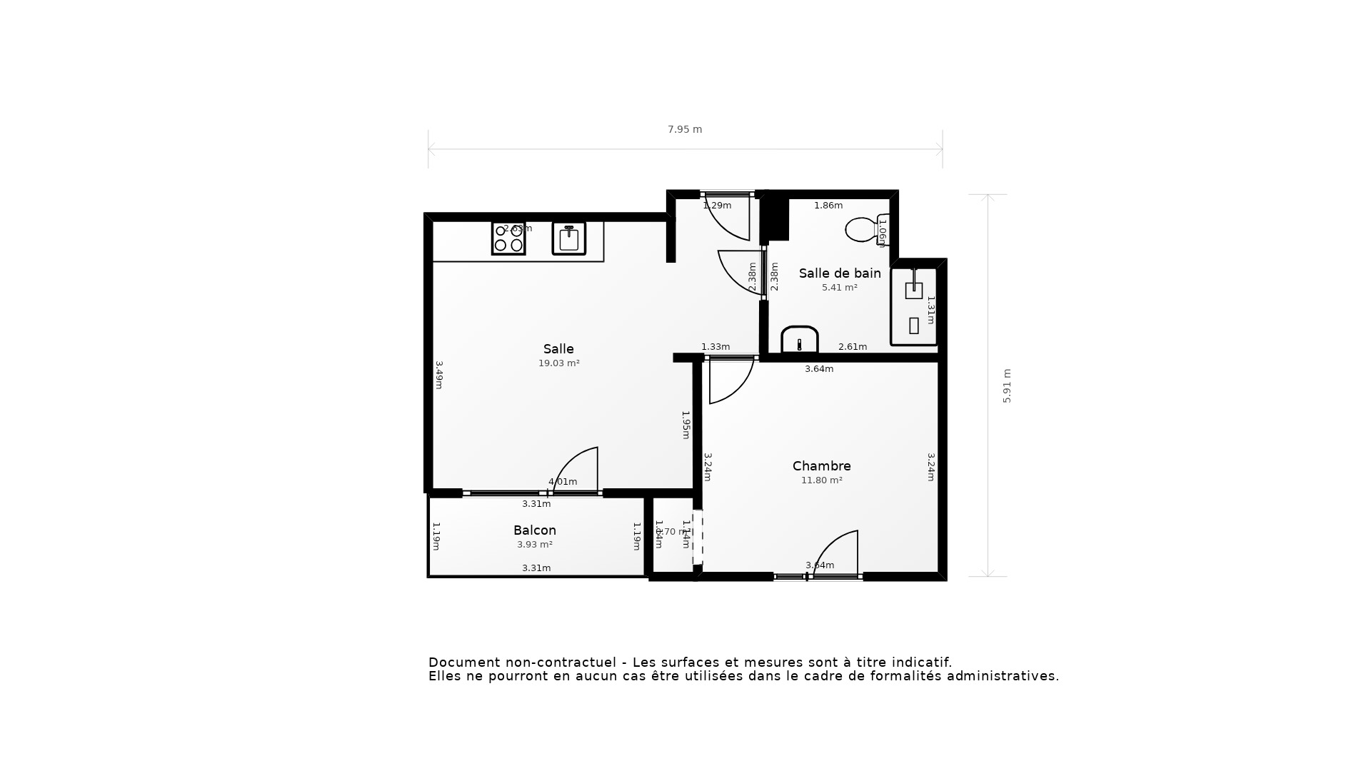 Vente Appartement VENISSIEUX - 2 pièces - 35 m² - (69200)
