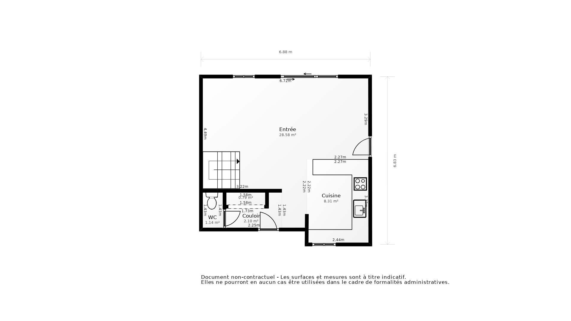 Vente Maison CORNEBARRIEU - 4 pièces - 80 m² - (31700)