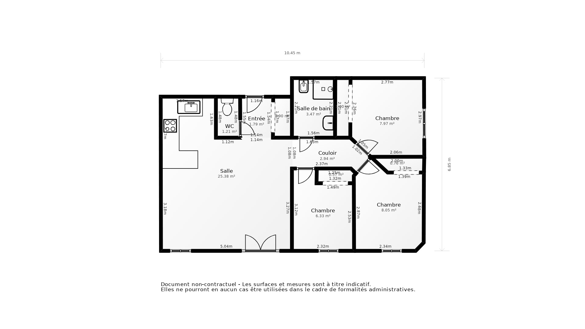 Vente Appartement BLANQUEFORT - 4 pièces - 63 m² - (33290)