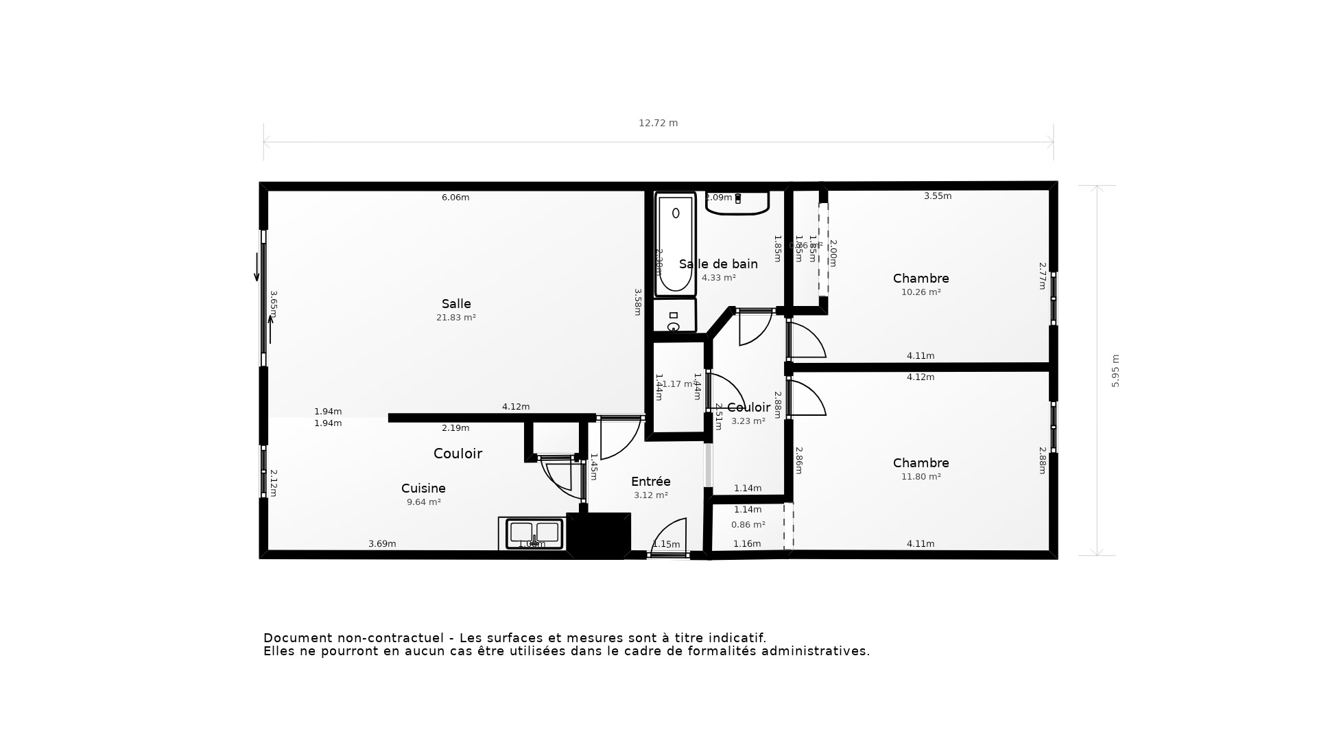 Vente Appartement MONTPELLIER - 3 pièces - 69 m² - (34070)