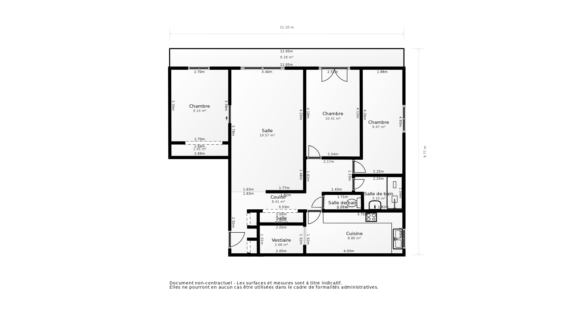 Vente Appartement LA RICHE - 4 pièces - 84 m² - (37520)