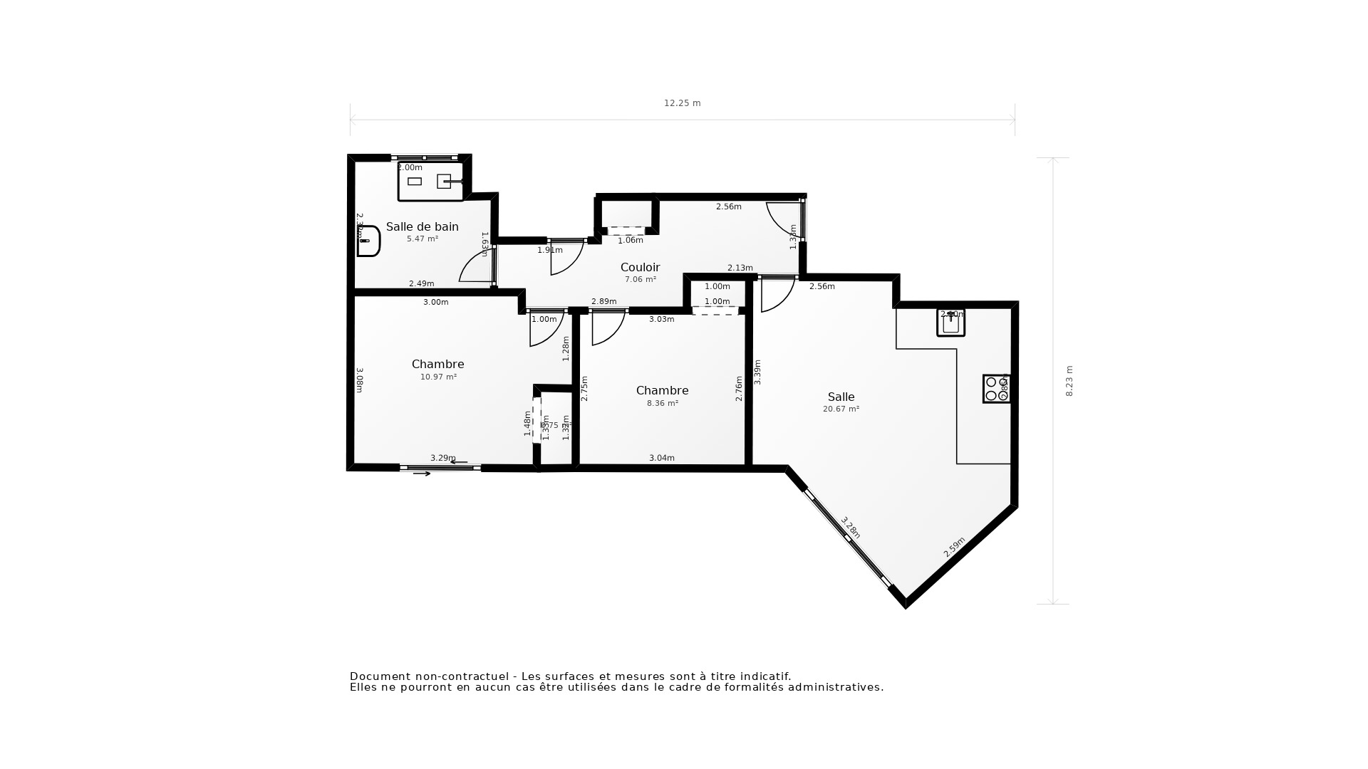 Vente Appartement ASNIERES SUR SEINE - 3 pièces - 59 m² - (92600)