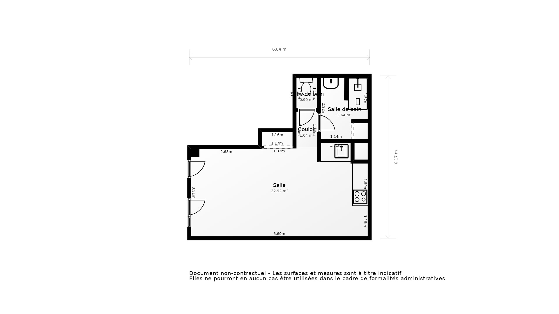 Vente Appartement BORDEAUX - 1 pièce - 31 m² - (33300)