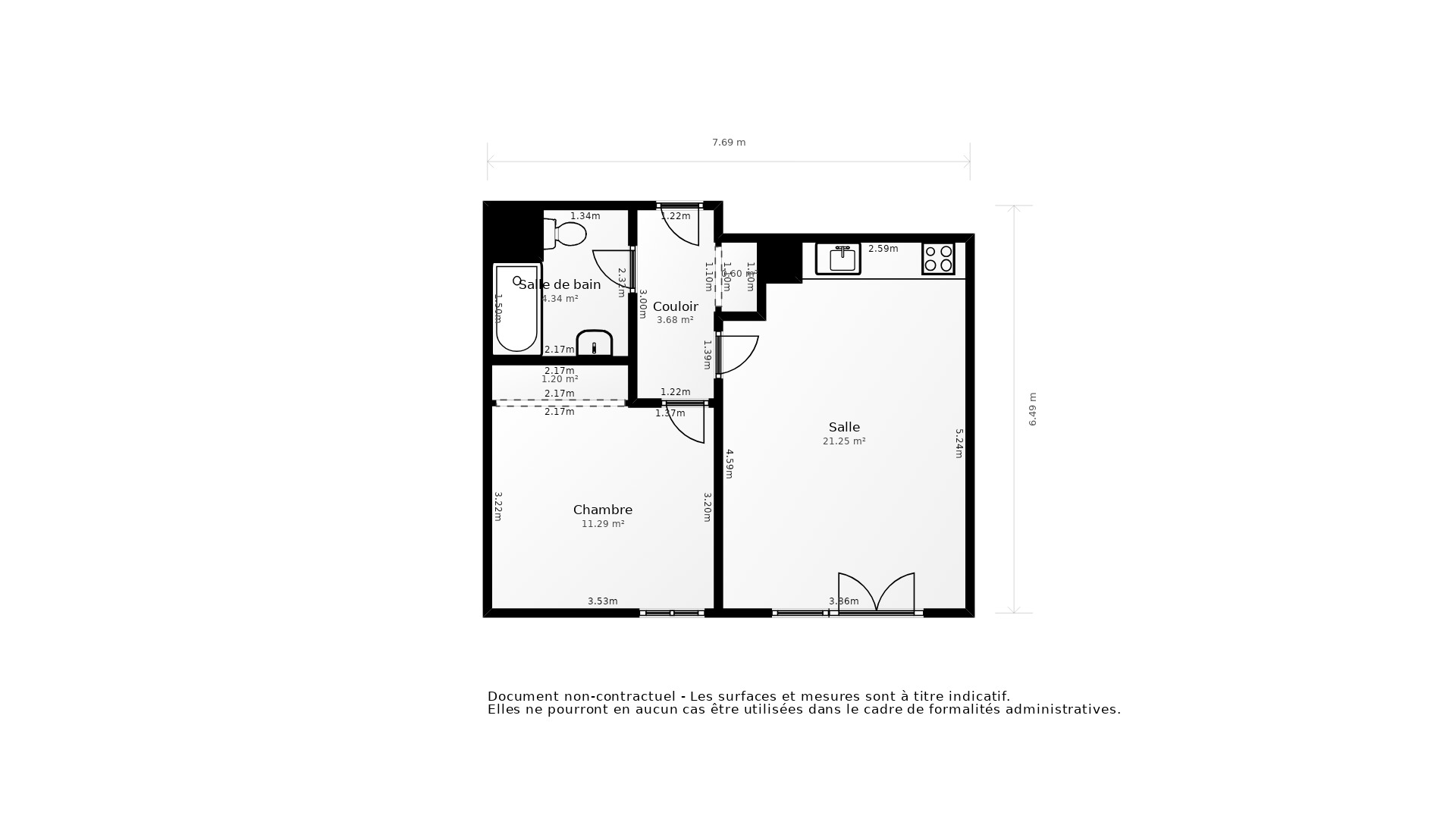Vente Appartement MONTPELLIER - 2 pièces - 45 m² - (34080)