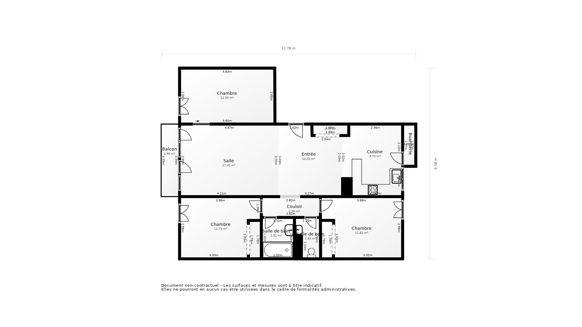 Vente Appartement TOULOUSE - 4 pièces - 84 m² - (31500)