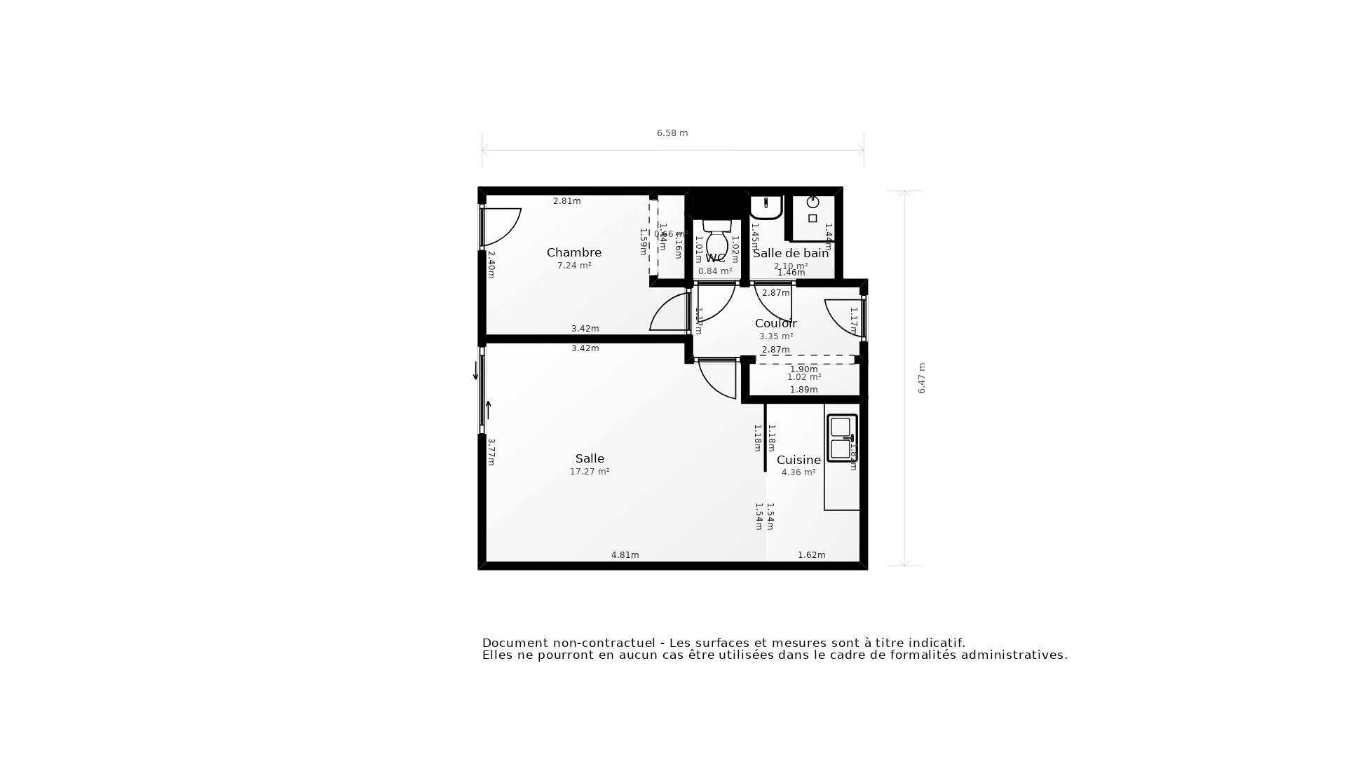 Vente Appartement LE BARP - 2 pièces - 42 m² - (33114)