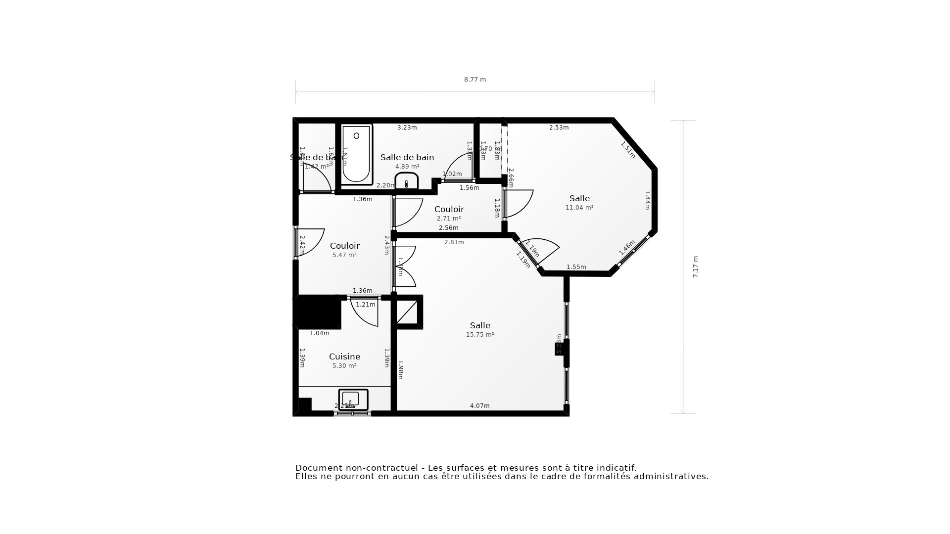 Vente Appartement LA GARENNE COLOMBES - 2 pièces - 48 m² - (92250)