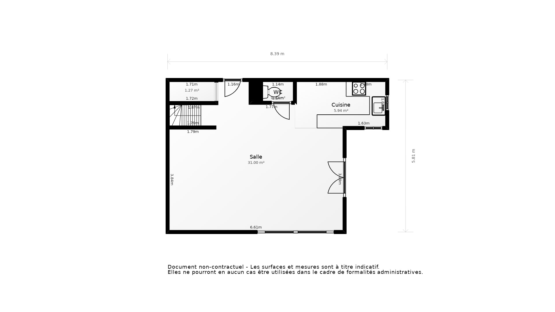 Vente Appartement TOURS - 4 pièces - 81 m² - (37100)