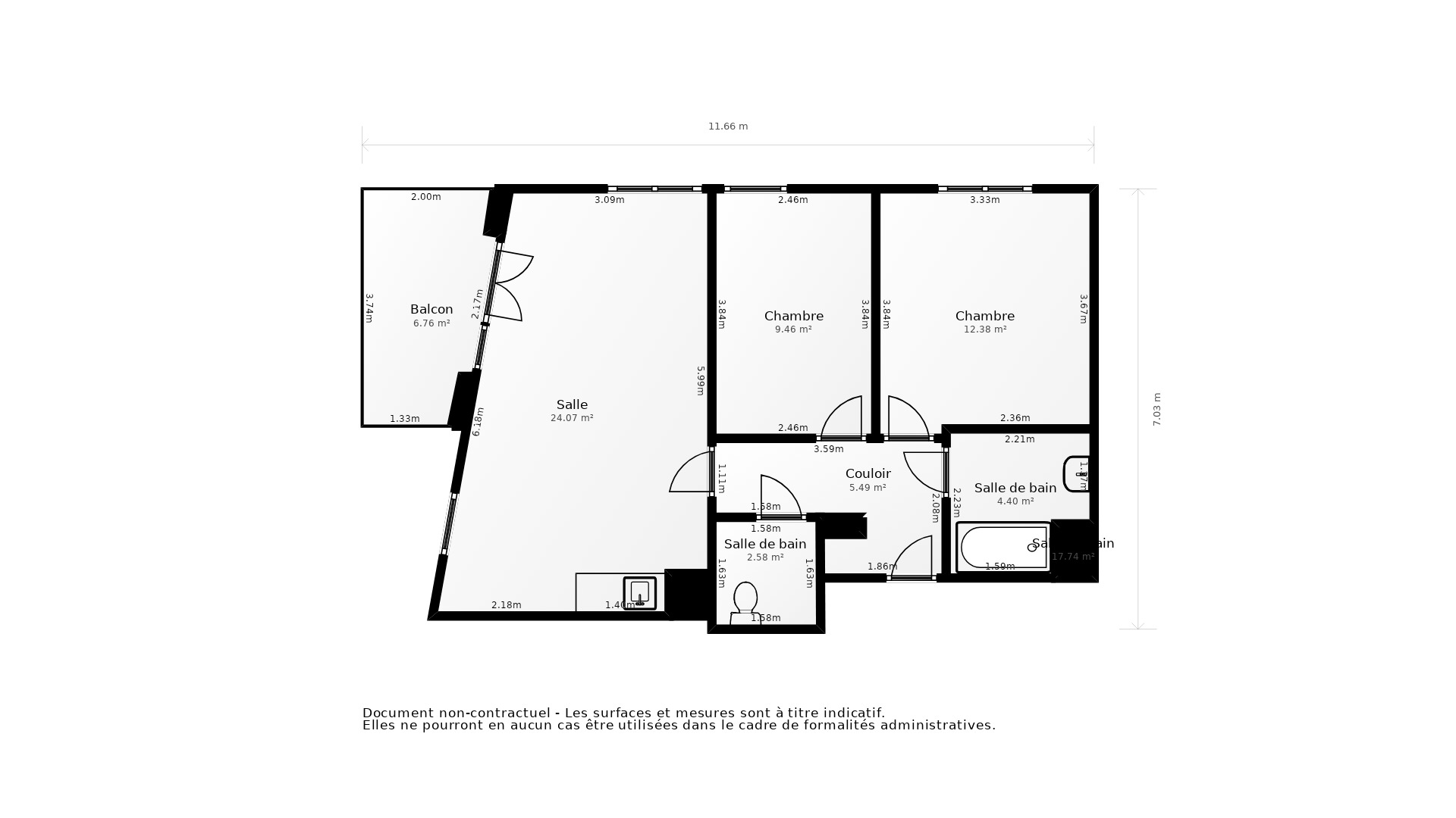 Vente Appartement MANTES LA VILLE - 3 pièces - 61 m² - (78711)