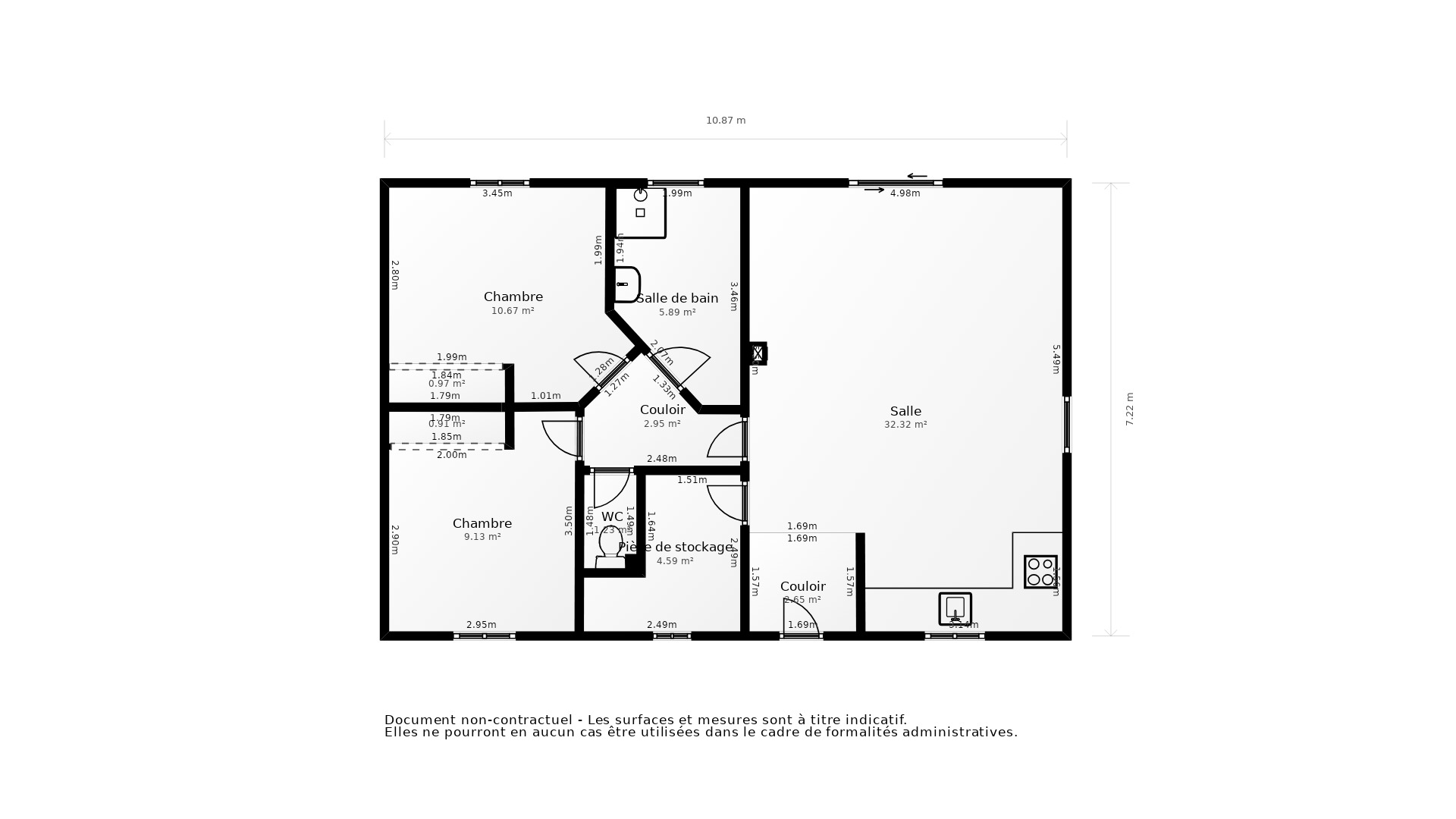 Vente Maison ST LOUBES - 3 pièces - 74 m² - (33450)