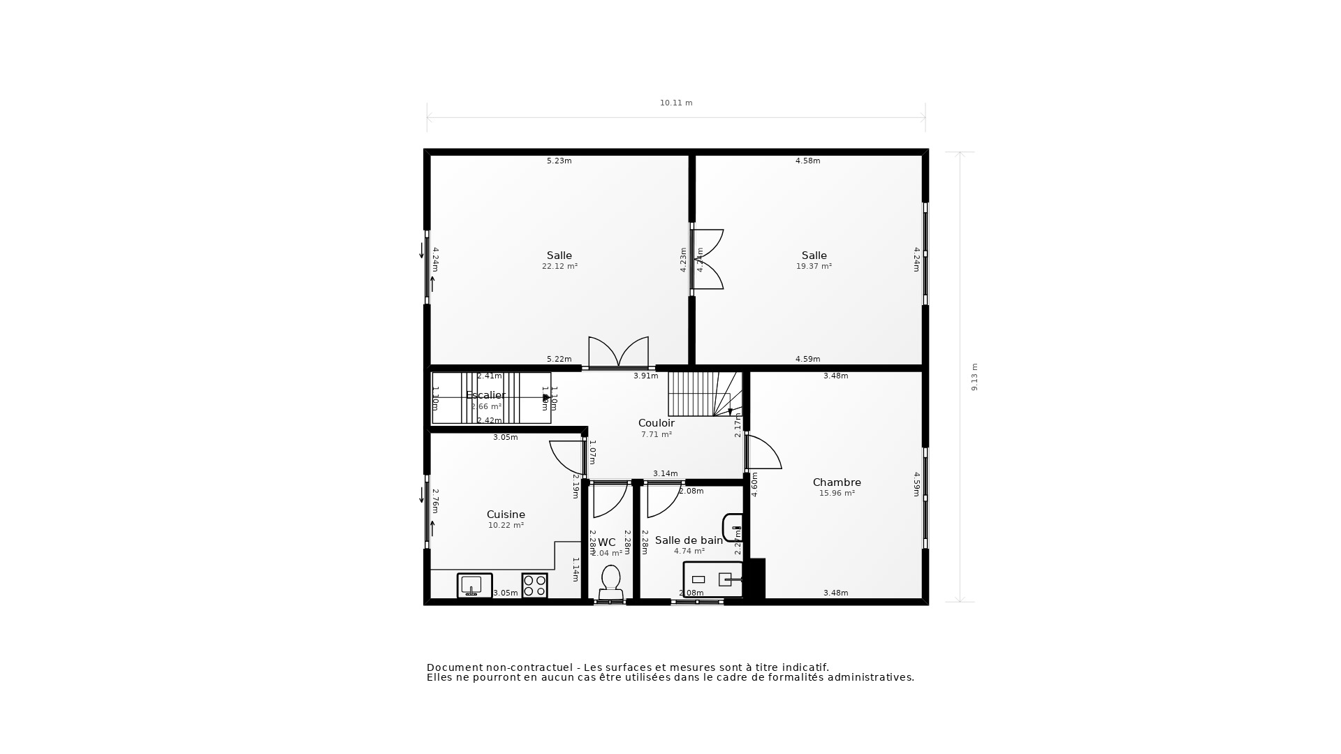Vente Appartement AUDENGE - 4 pièces - 97 m² - (33980)