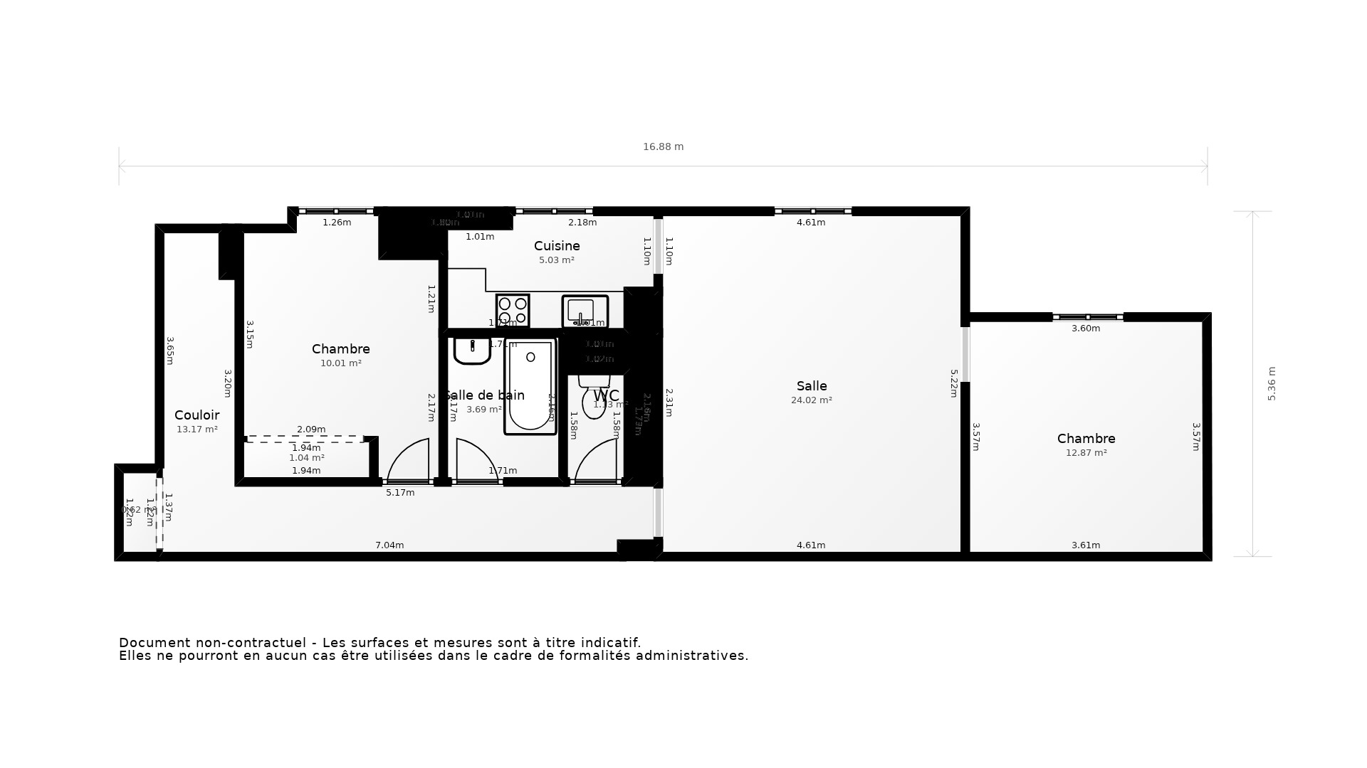 Vente Appartement BAYONNE - 3 pièces - 72 m² - (64100)