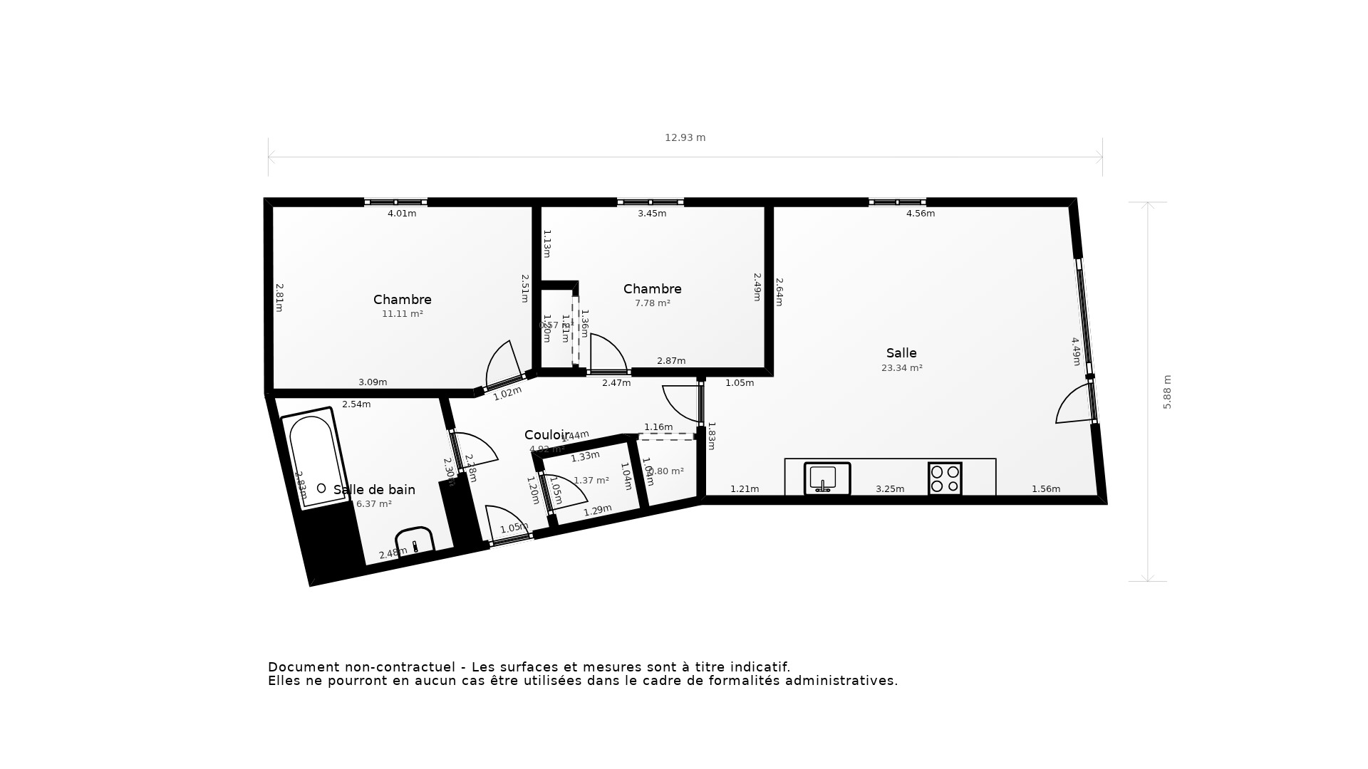 Vente Appartement DECINES CHARPIEU - 3 pièces - 60 m² - (69150)