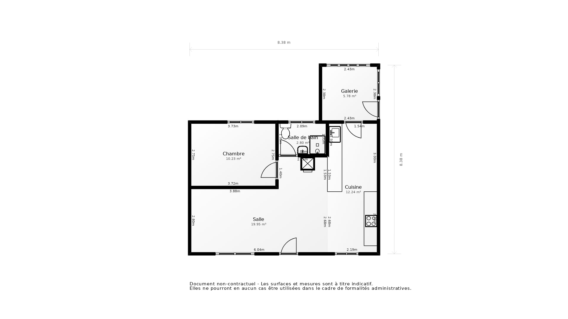 Vente Maison VEIGNE - 2 pièces - 46 m² - (37250)