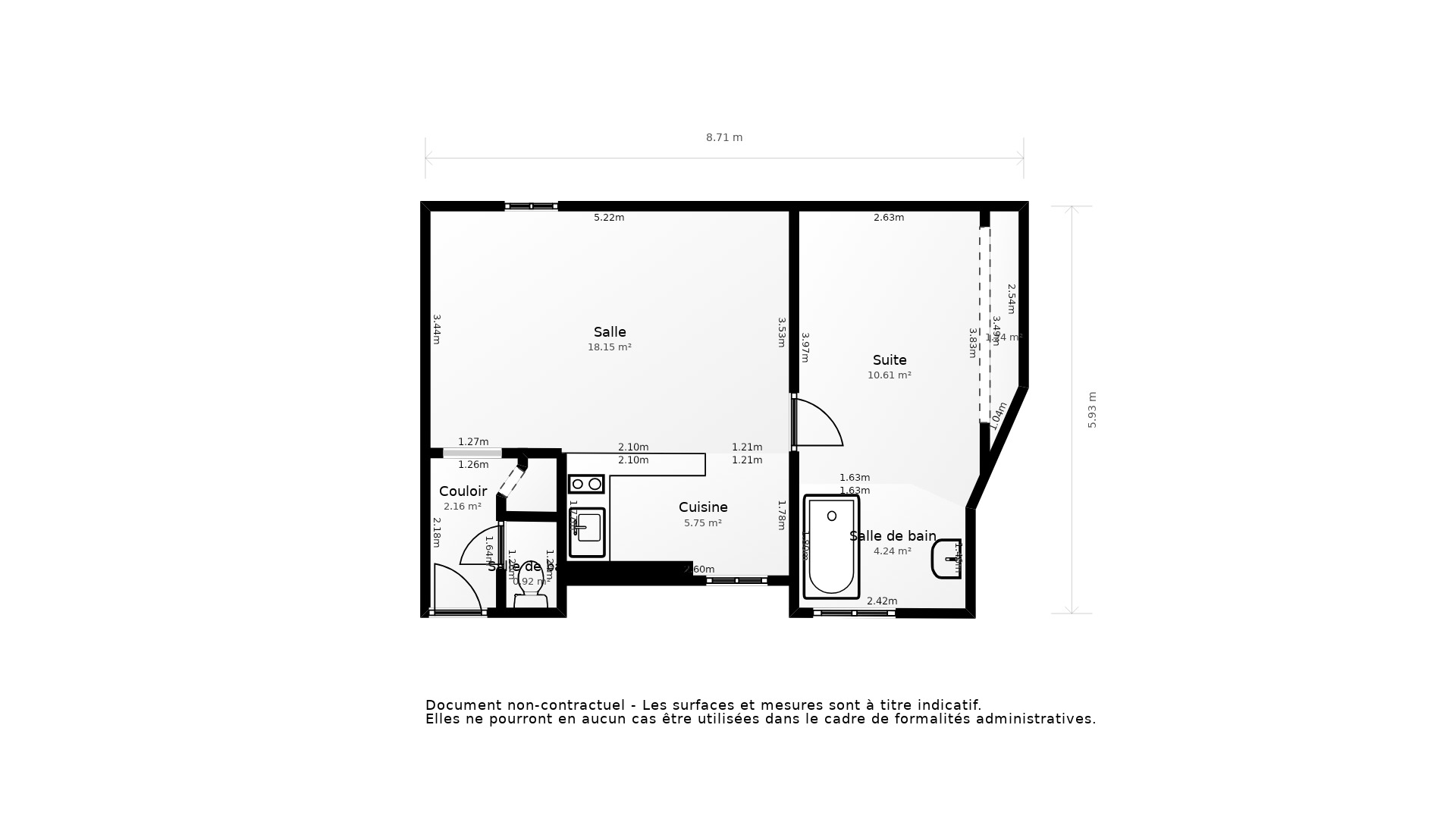 Vente Appartement LYON 09 - 2 pièces - 45,6 m² - (69009)