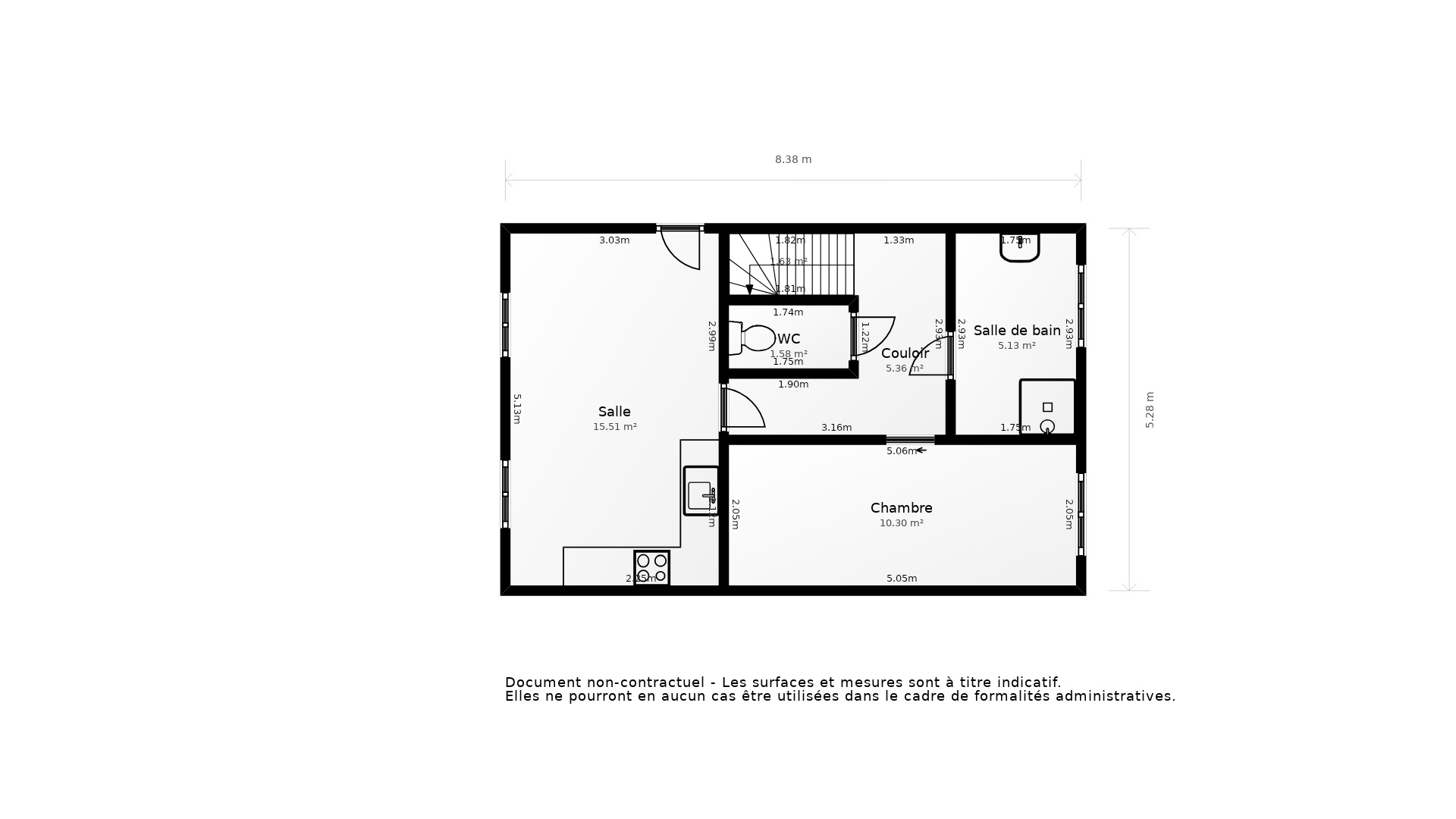 Vente Appartement ANGOULEME - 5 pièces - 77 m² - (16000)