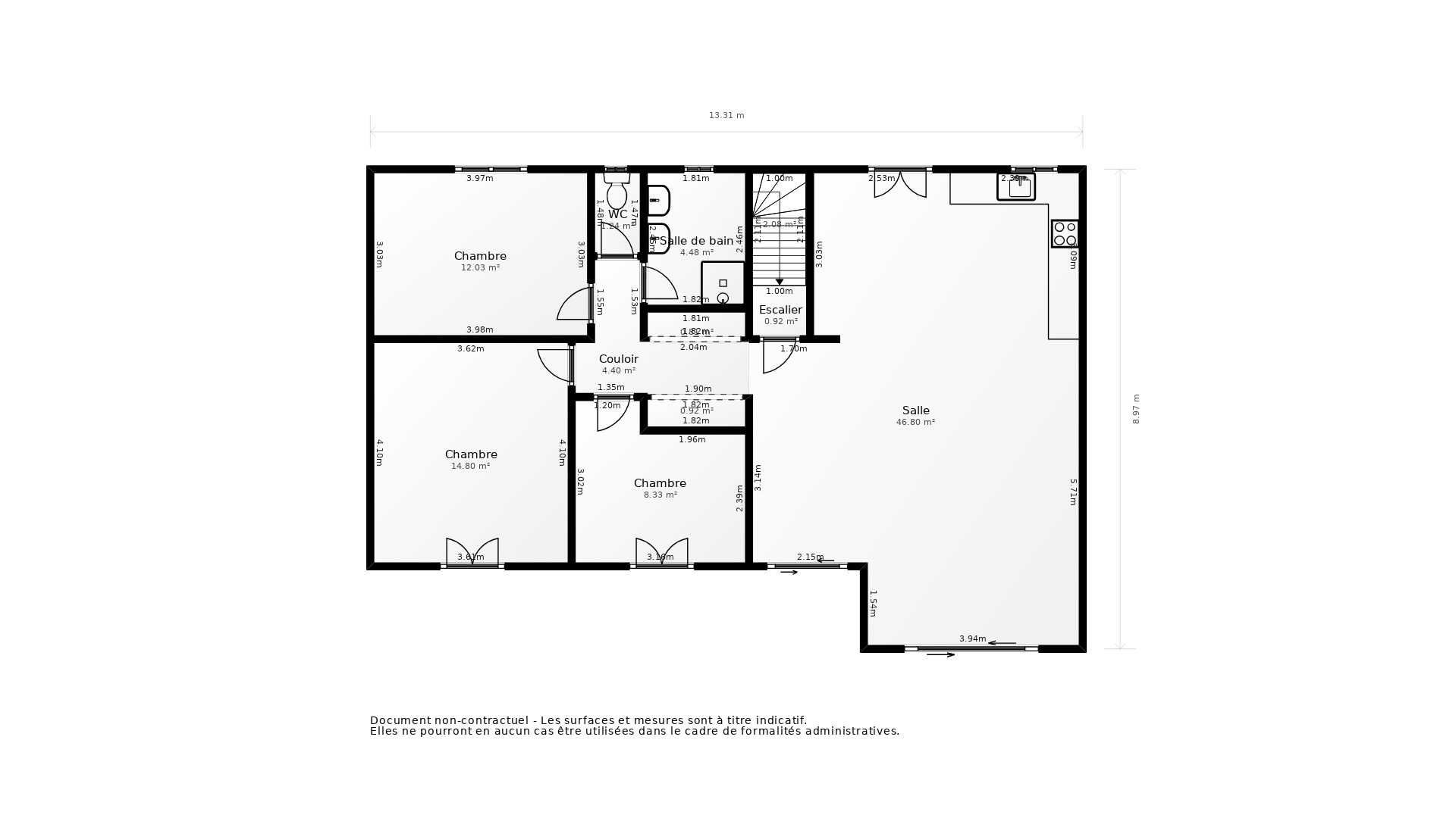 Vente Appartement FRONSAC - 4 pièces - 101 m² - (33126)