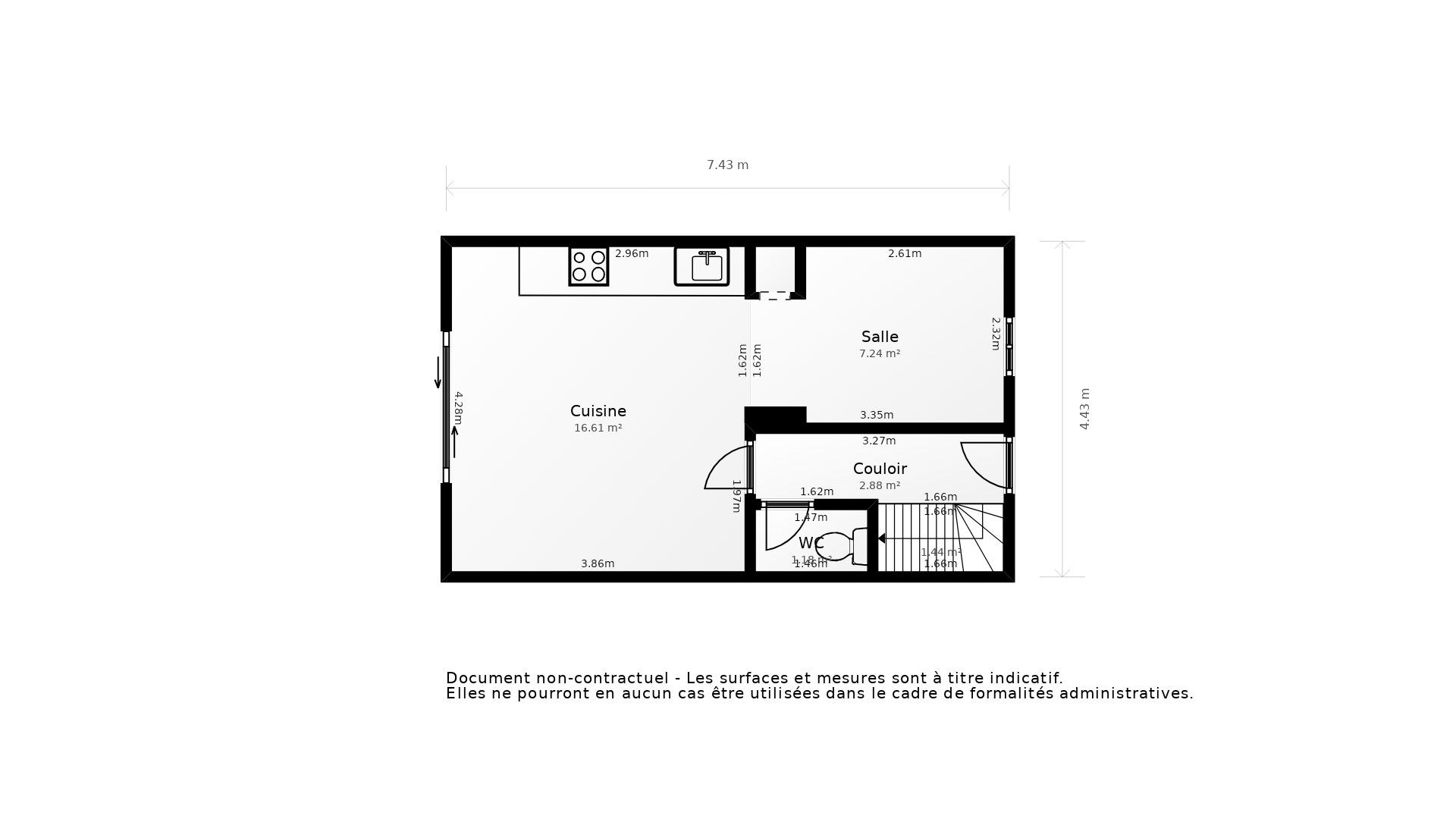 Vente Appartement VIEUX BOUCAU LES BAINS - 3 pièces - 53 m² - (40480)