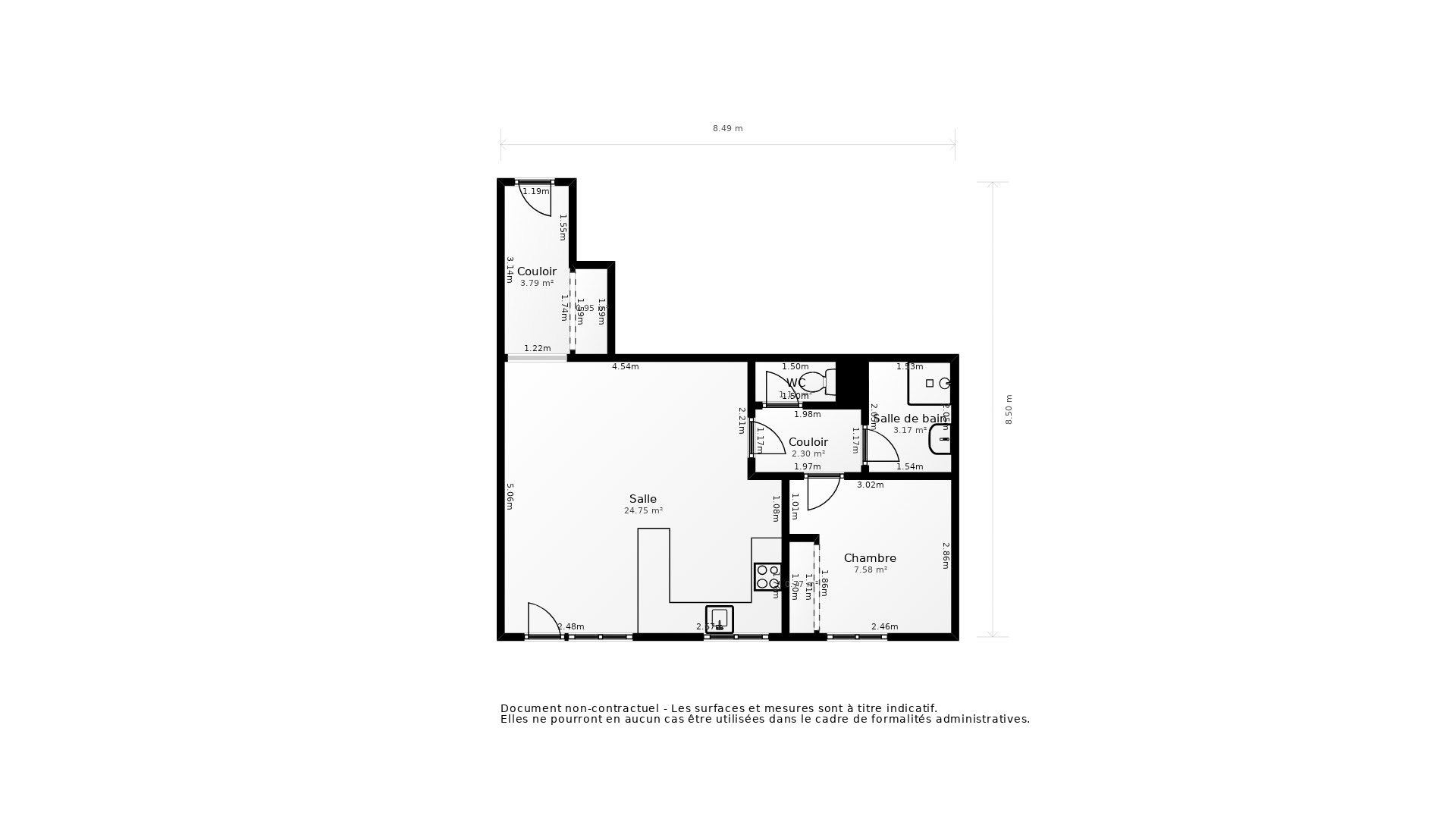 Vente Appartement LA GARENNE COLOMBES - 2 pièces - 45 m² - (92250)