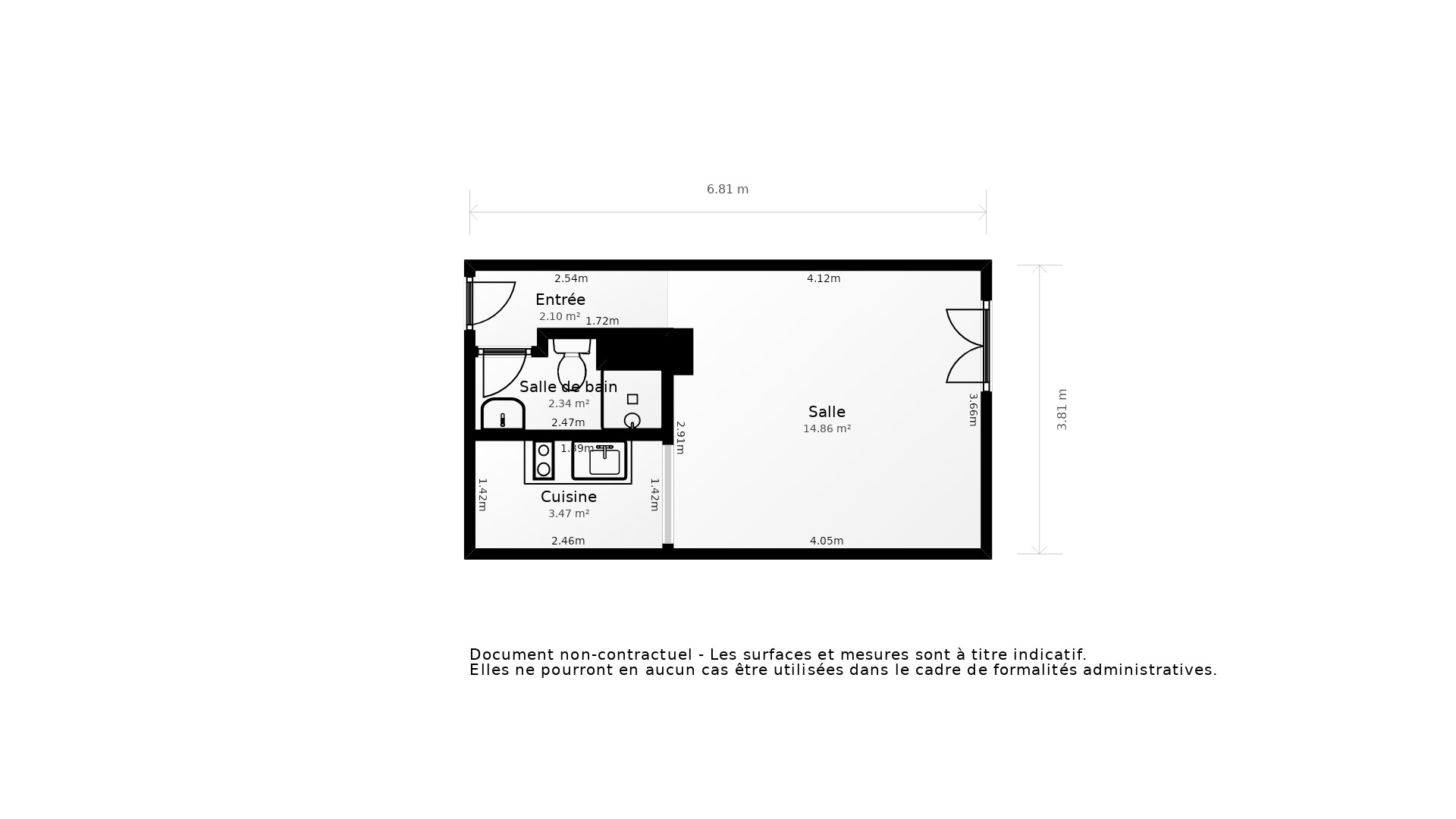 Vente Appartement BORDEAUX - 1 pièce - 25 m² - (33100)