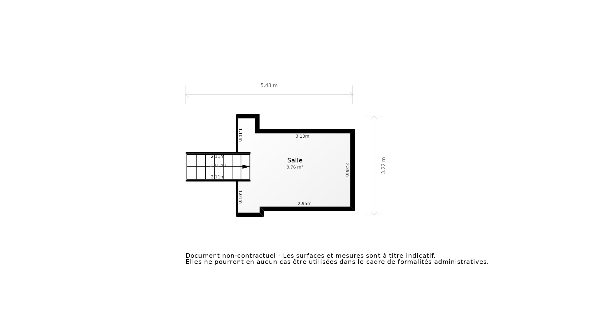 Vente Appartement BORDEAUX - 2 pièces - 46 m² - (33800)