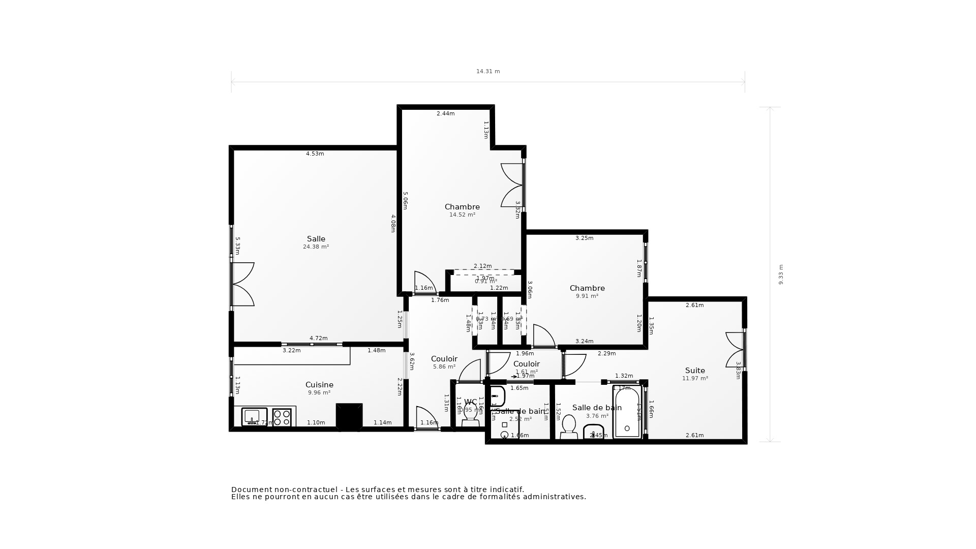 Vente Appartement BORDEAUX - 4 pièces - 90 m² - (33000)