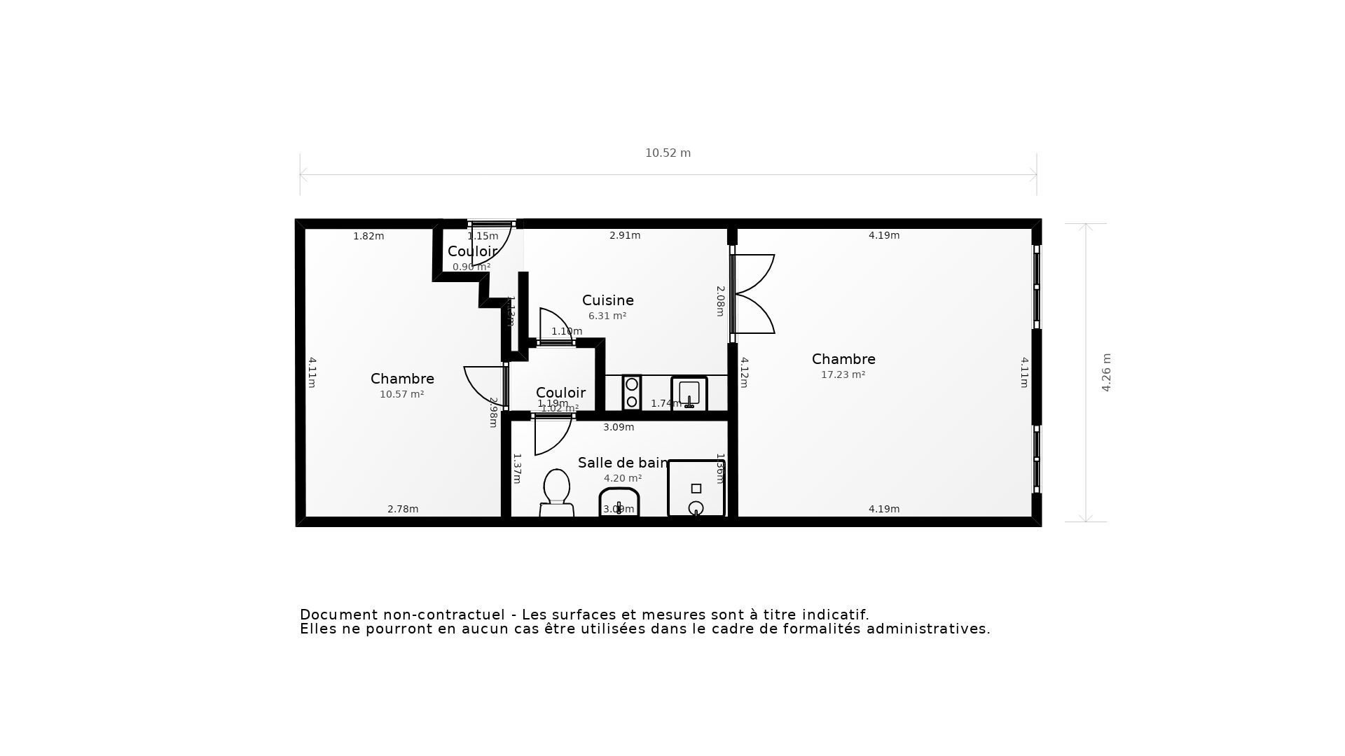 Vente Appartement BORDEAUX - 2 pièces - 39 m² - (33800)