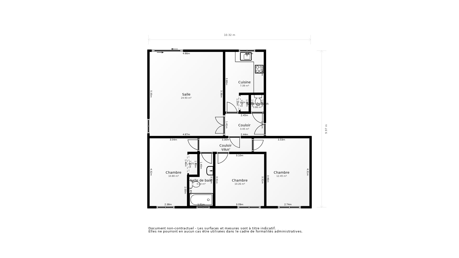 Vente Appartement TOULOUSE - 4 pièces - 79 m² - (31500)