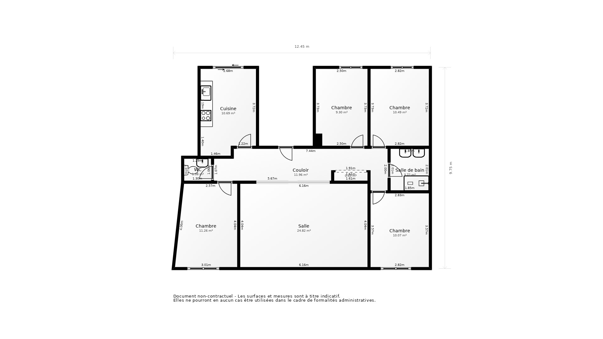 Vente Appartement BREST - 6 pièces - 106 m² - (29200)