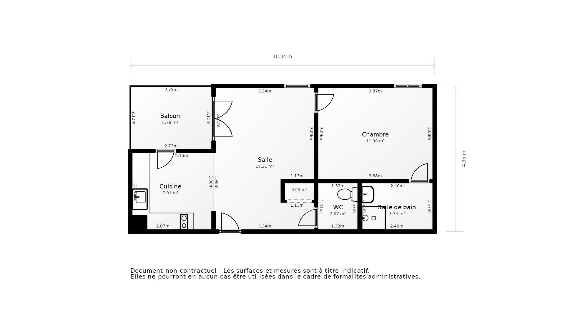 Vente Appartement LA ROCHELLE - 2 pièces - 41 m² - (17000)