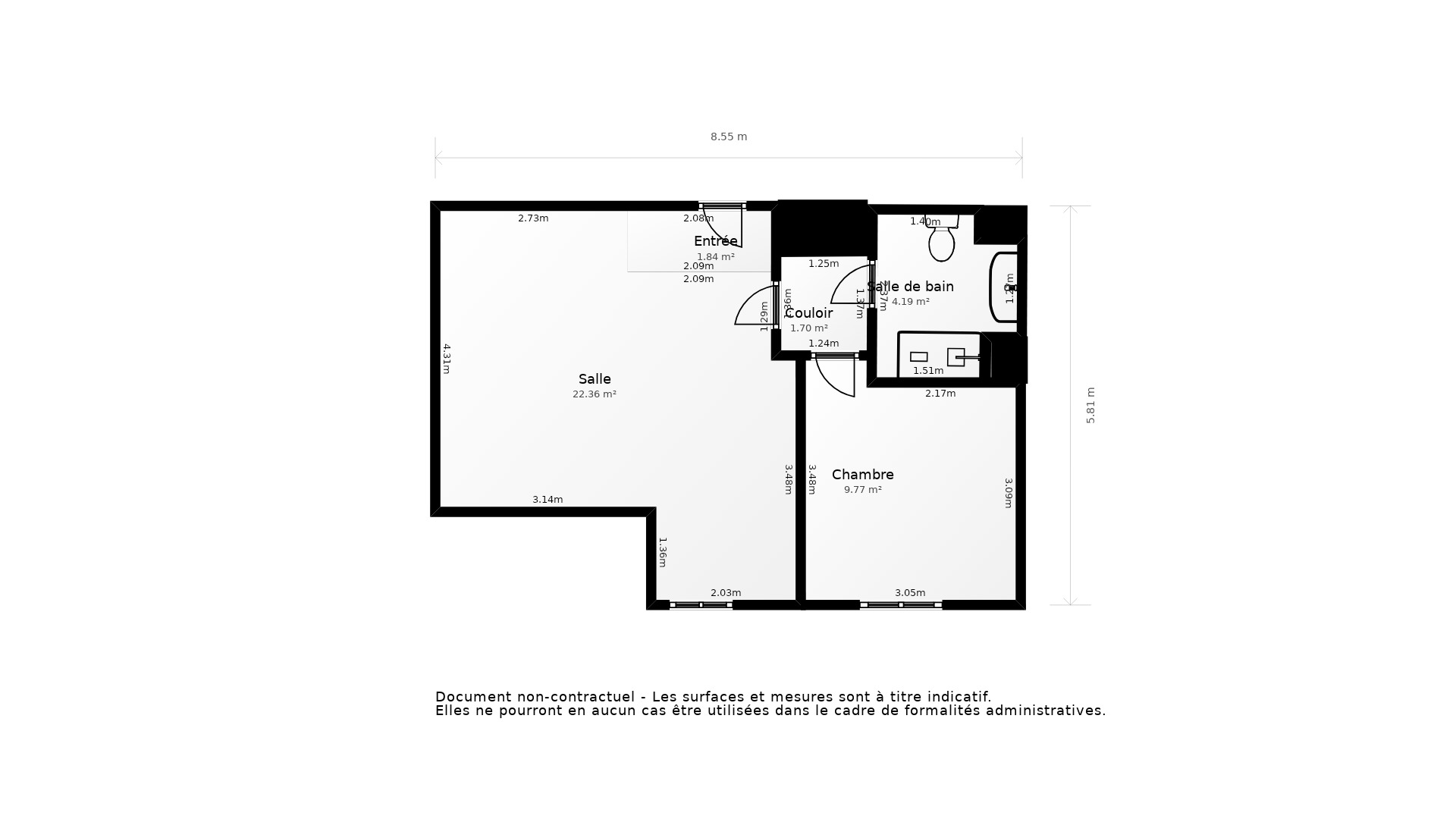 Vente Appartement CONFLANS STE HONORINE - 2 pièces - 37 m² - (78700)