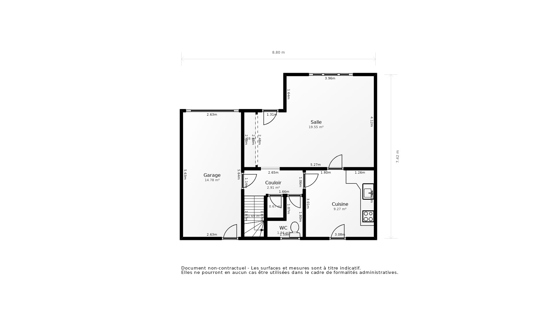 Vente Maison VILLENAVE D ORNON - 4 pièces - 73 m² - (33140)