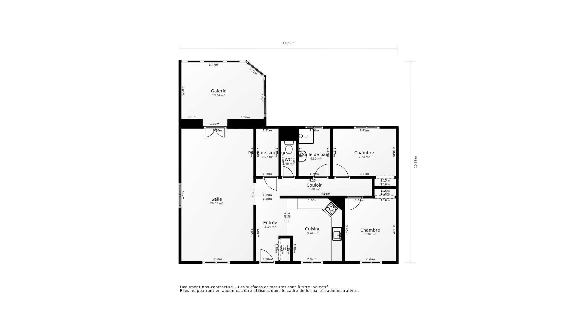 Vente Maison FONTCOUVERTE - 5 pièces - 93 m² - (17100)