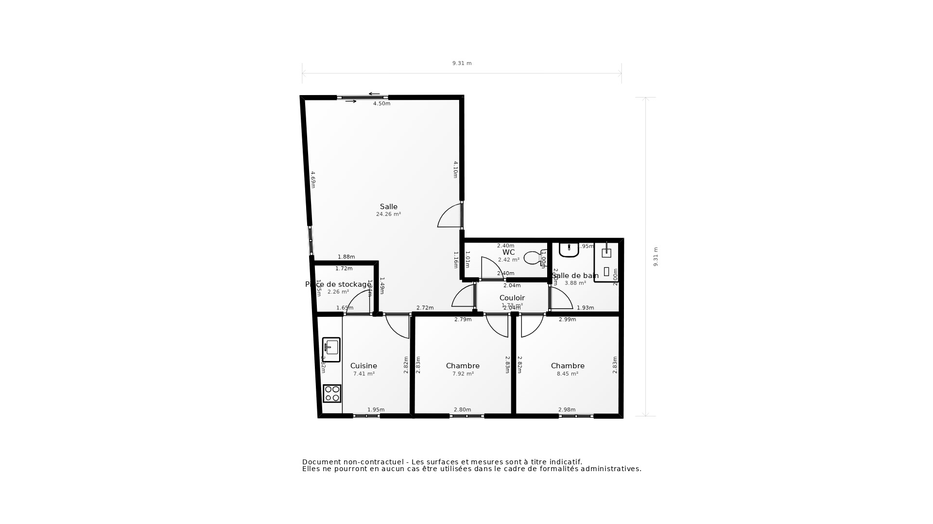 Vente Appartement LORMONT - 3 pièces - 62 m² - (33310)
