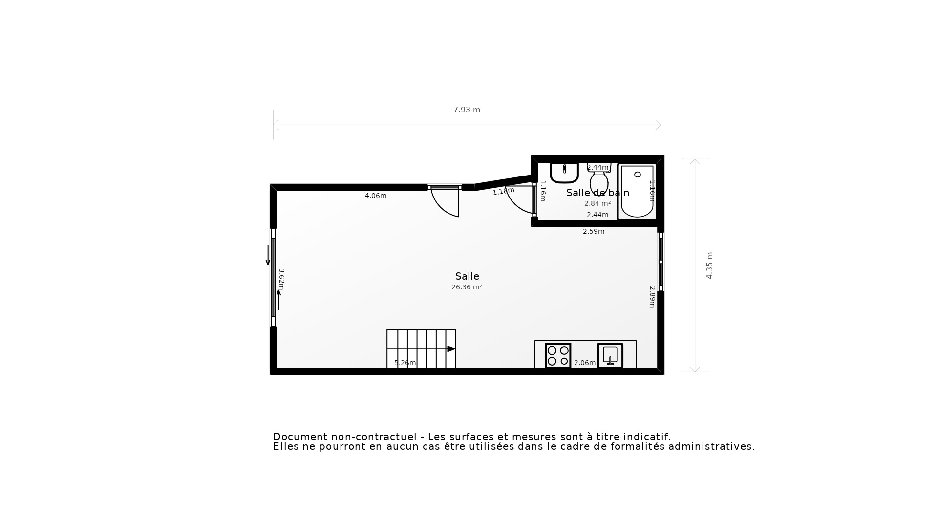 Vente Appartement LA ROCHELLE - 2 pièces - 44 m² - (17000)
