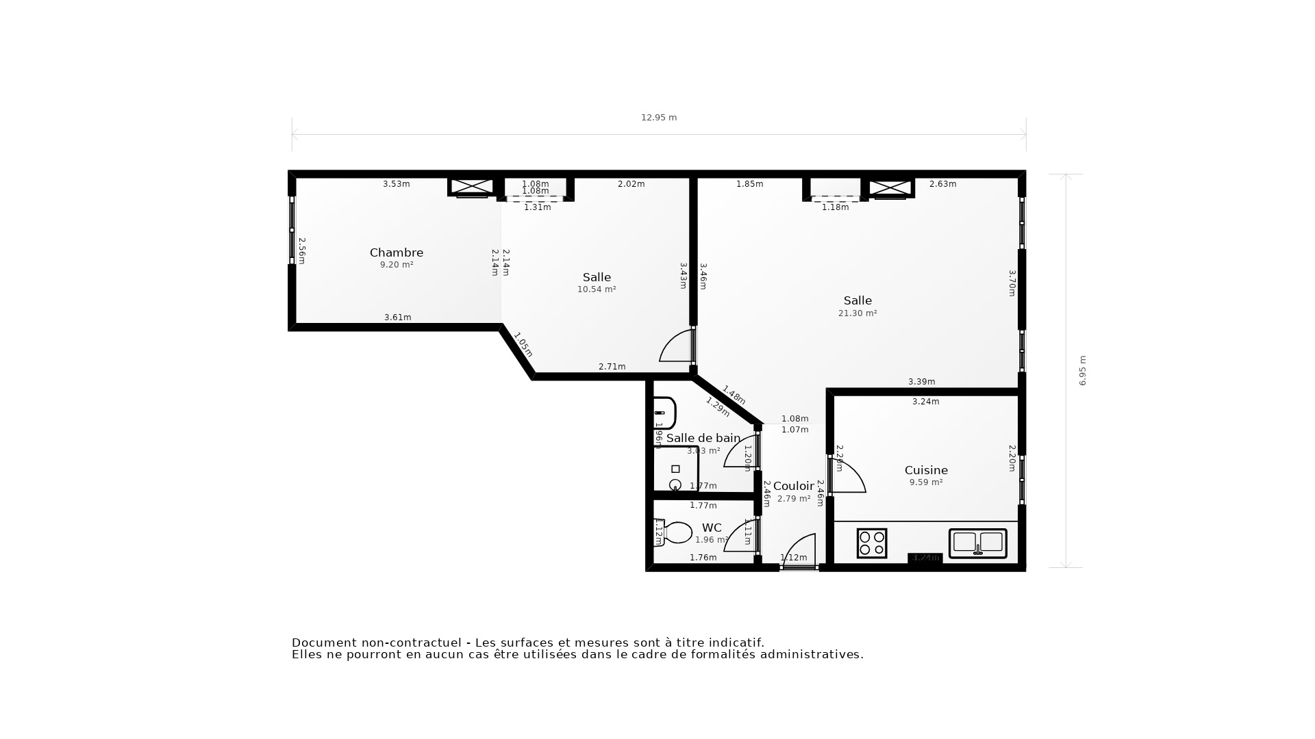 Vente Appartement LYON 03 - 2 pièces - 66 m² - (69003)