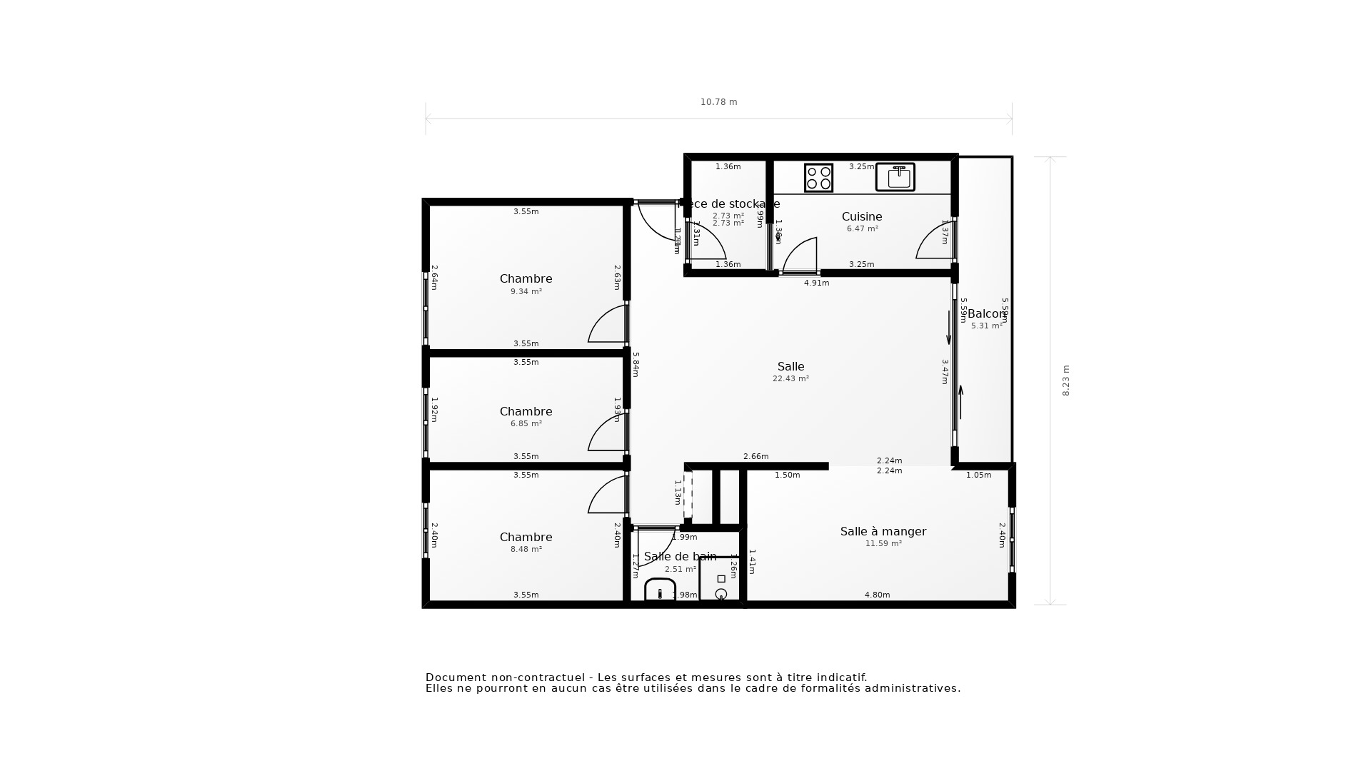 Vente Appartement LORIENT - 5 pièces - 79 m² - (56100)