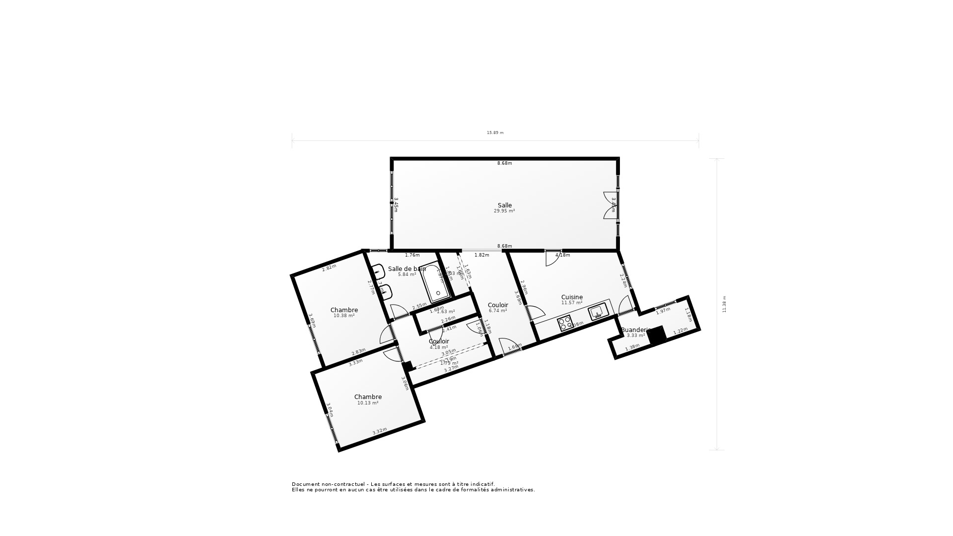 Vente Appartement NANTES - 4 pièces - 84 m² - (44300)