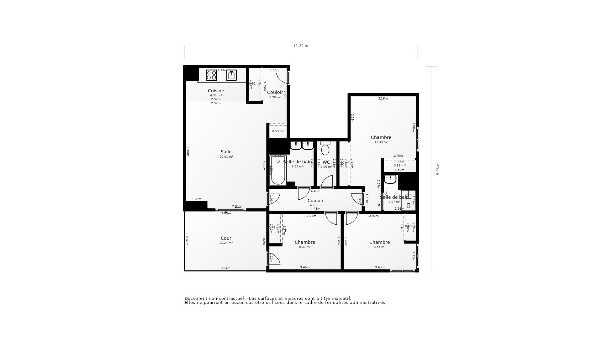 Vente Appartement BORDEAUX - 4 pièces - 83,5 m² - (33000)