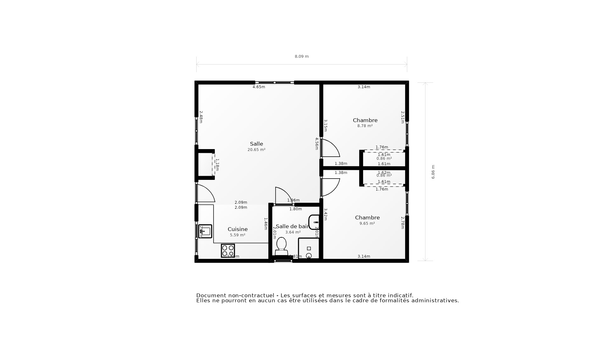 Vente Maison AULNAY SUR MAULDRE - 3 pièces - 50 m² - (78126)