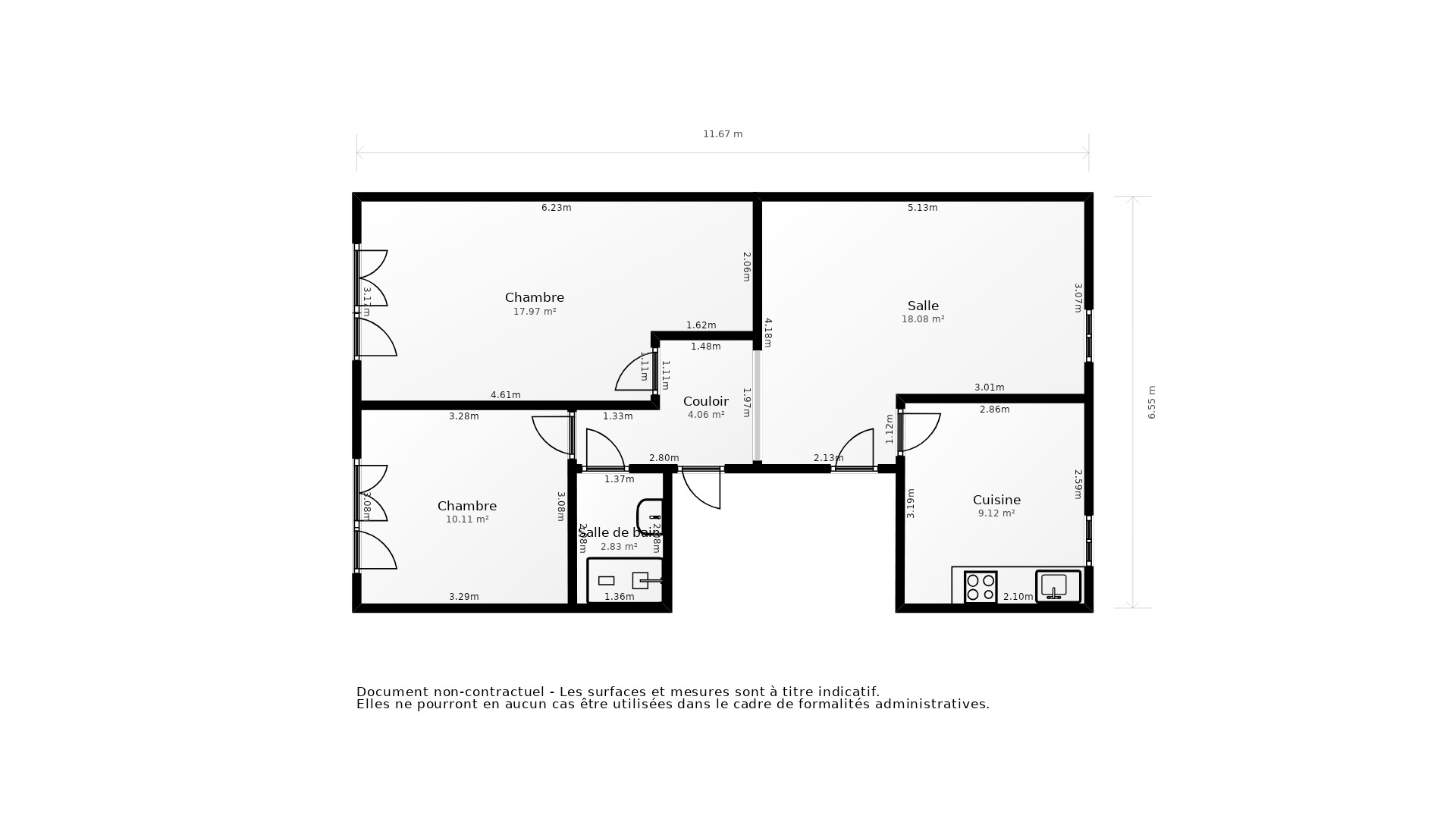 Vente Appartement DOUARNENEZ - 5 pièces - 75 m² - (29100)