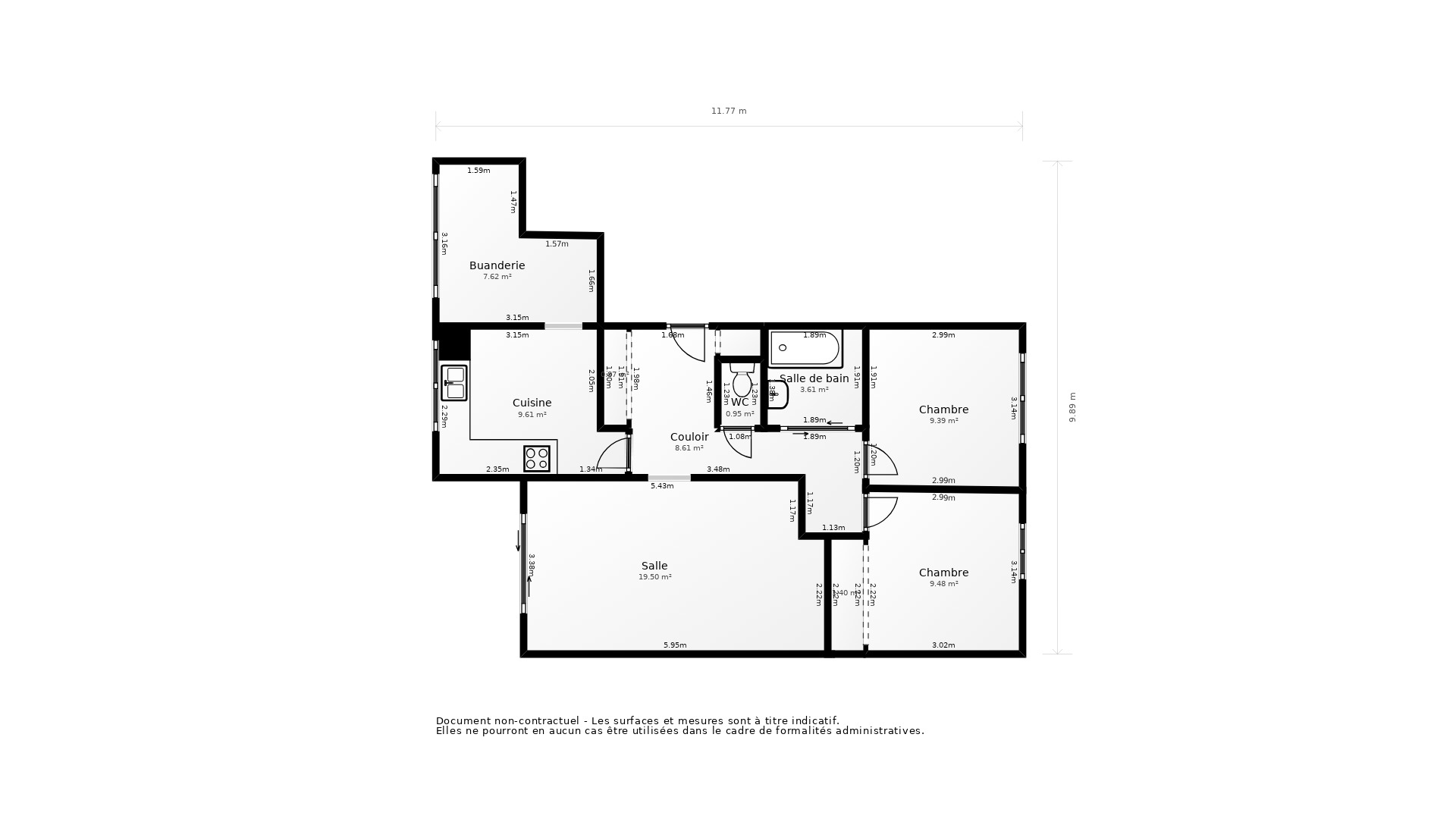 Vente Appartement MONTPELLIER - 3 pièces - 73 m² - (34070)