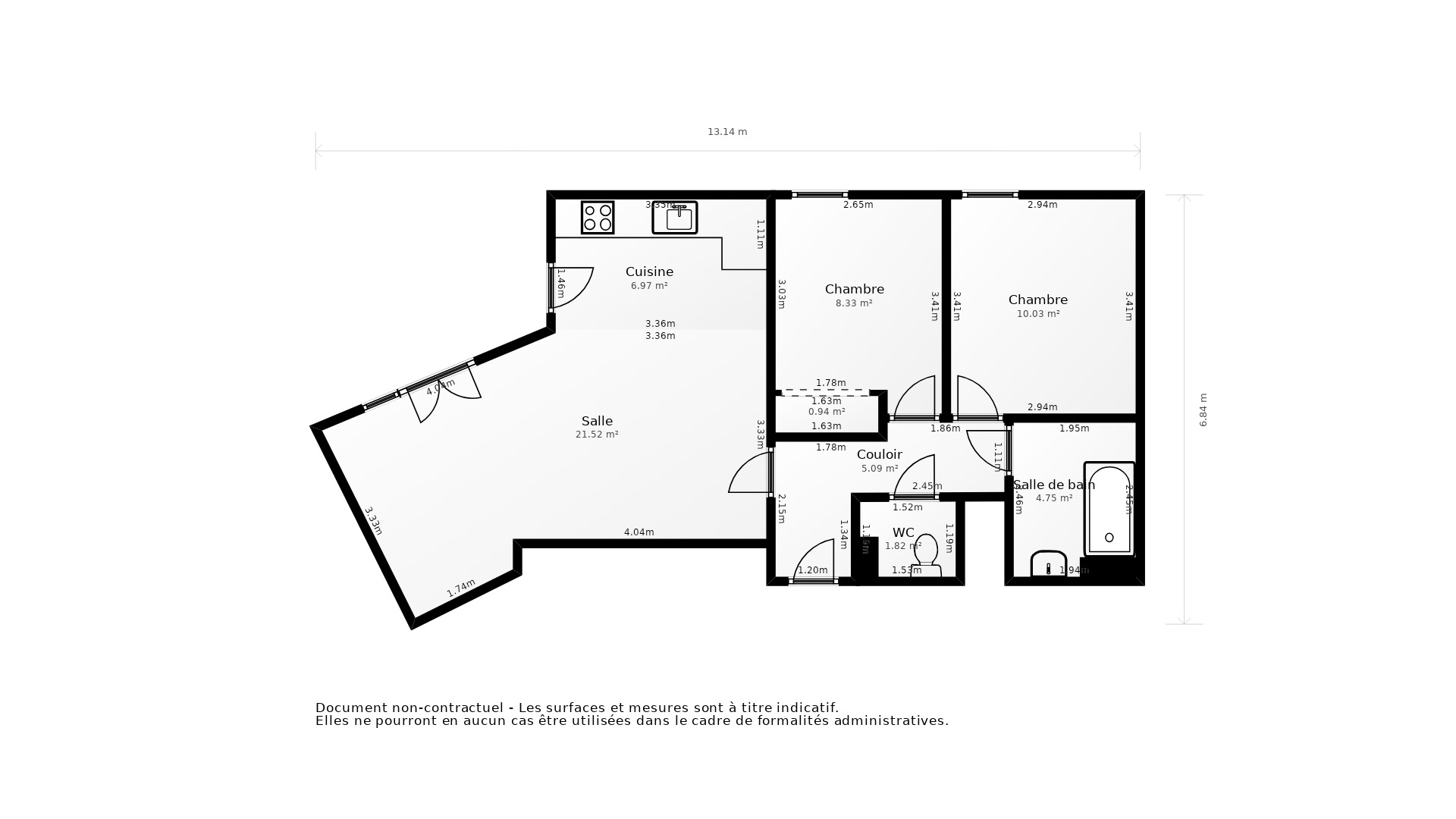 Vente Appartement EYSINES - 3 pièces - 66 m² - (33320)